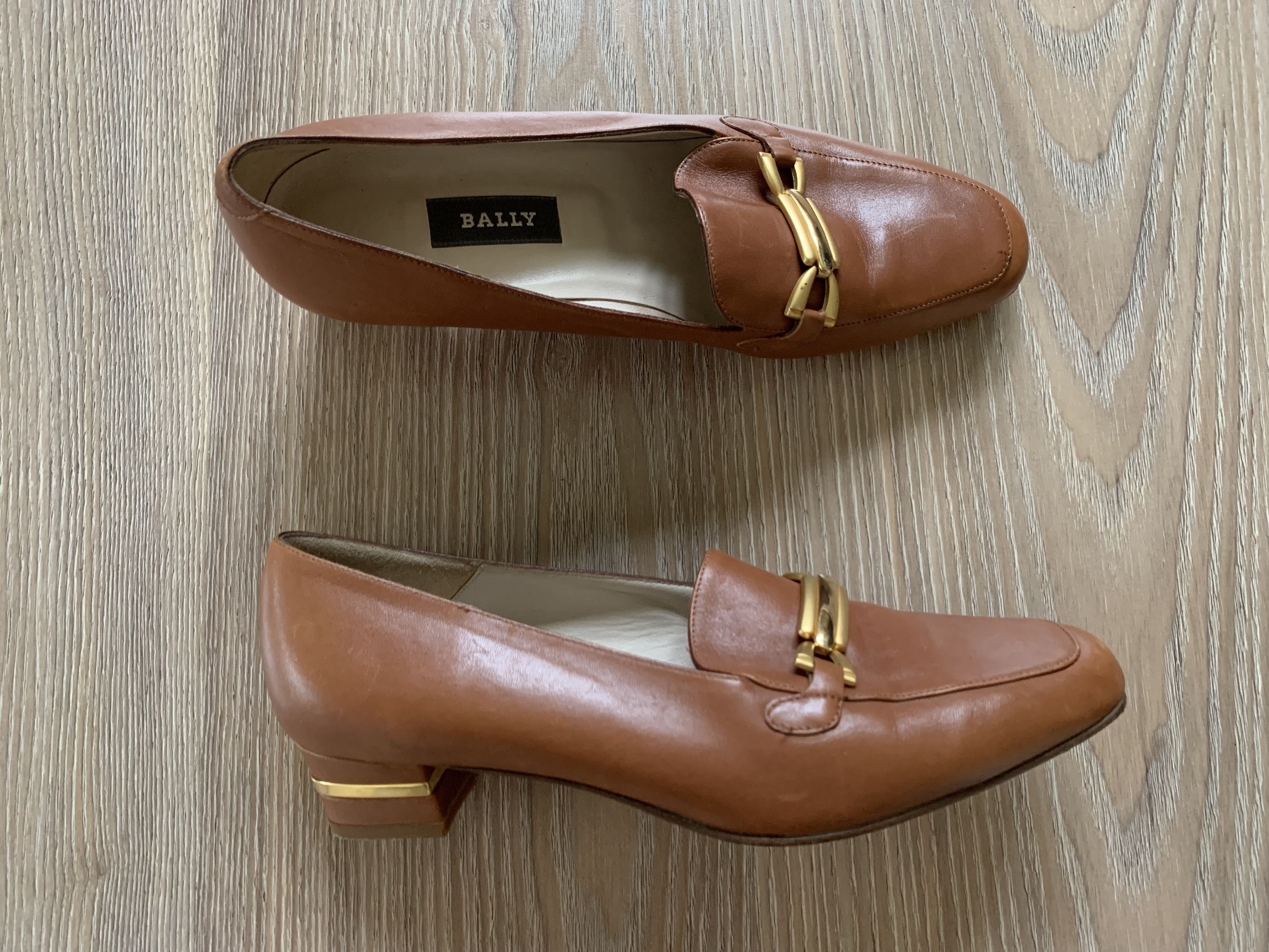 Bally × Vintage Vintage Bally Brown Block Heel Pumps Size US 9 / IT 39 - 2 Thumbnail