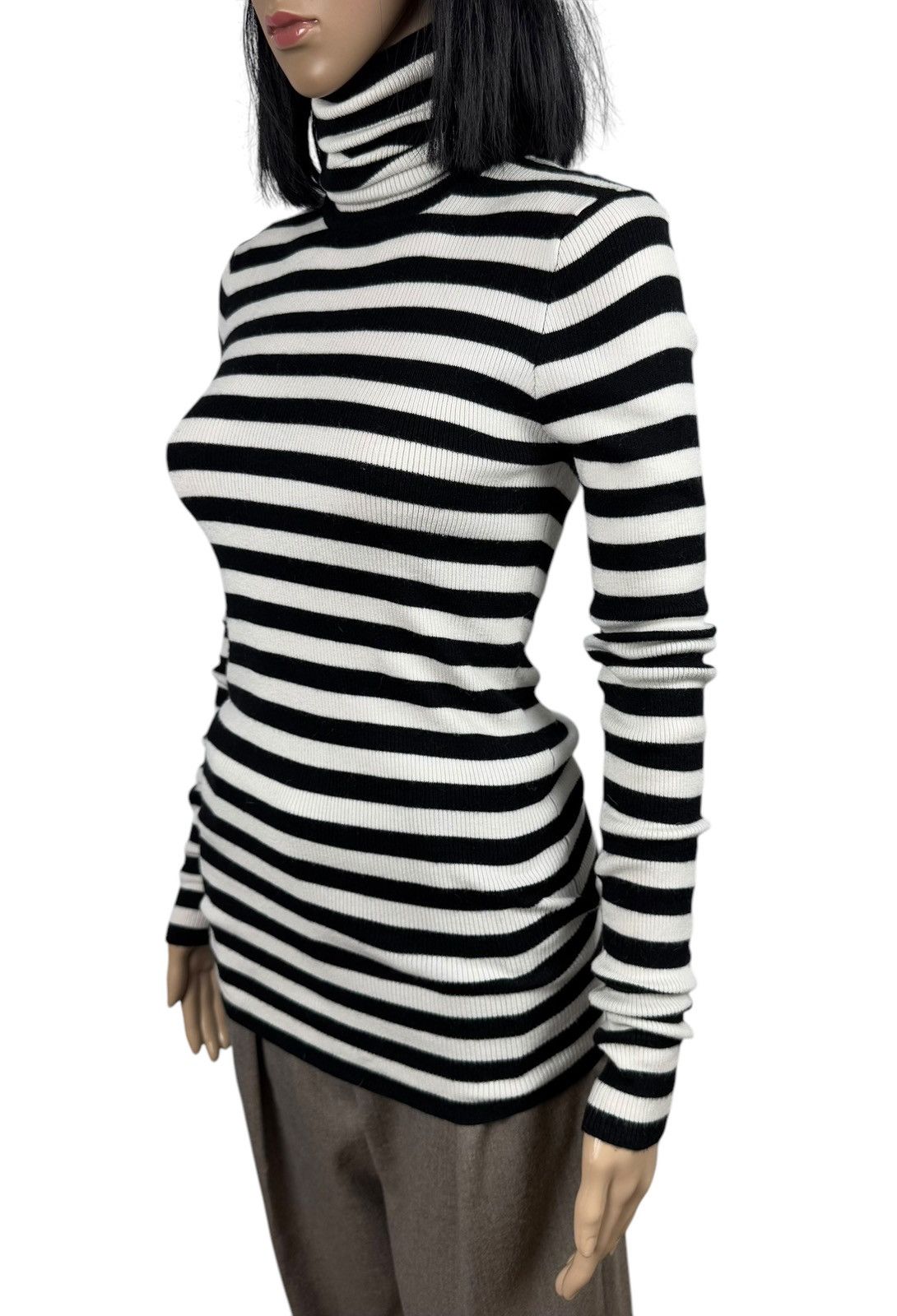 Maje Maje Wool Blend Turtleneck Striped size 2 Size M / US 6-8 / IT 42-44 - 4 Thumbnail