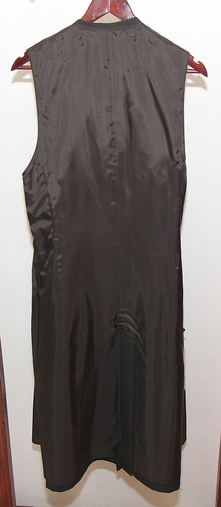 Ground Y Ground Y Unisex Long Vest Wool Polyester Size 3 Black Size 40R - 5 Thumbnail