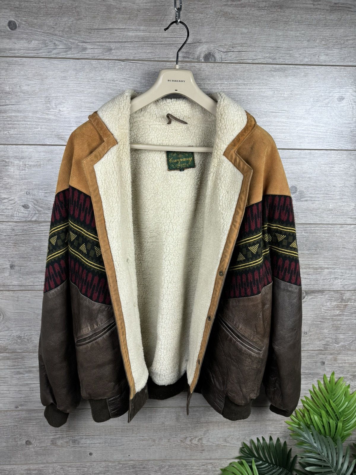 Unique warm rare vintage bomber jacket of the 80s from Skin