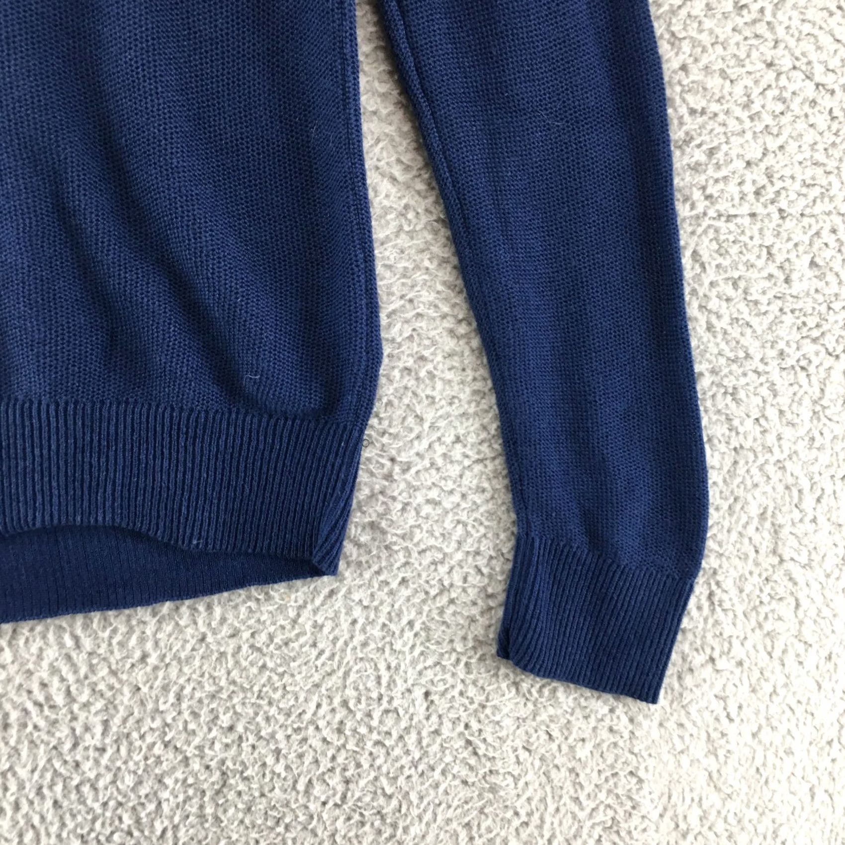 Kenneth Cole Kenneth Cole Pullover Sweater Womens Small Blue Knitted Long Sleeve Round Neck Size S / US 4 / IT 40 - 3 Thumbnail
