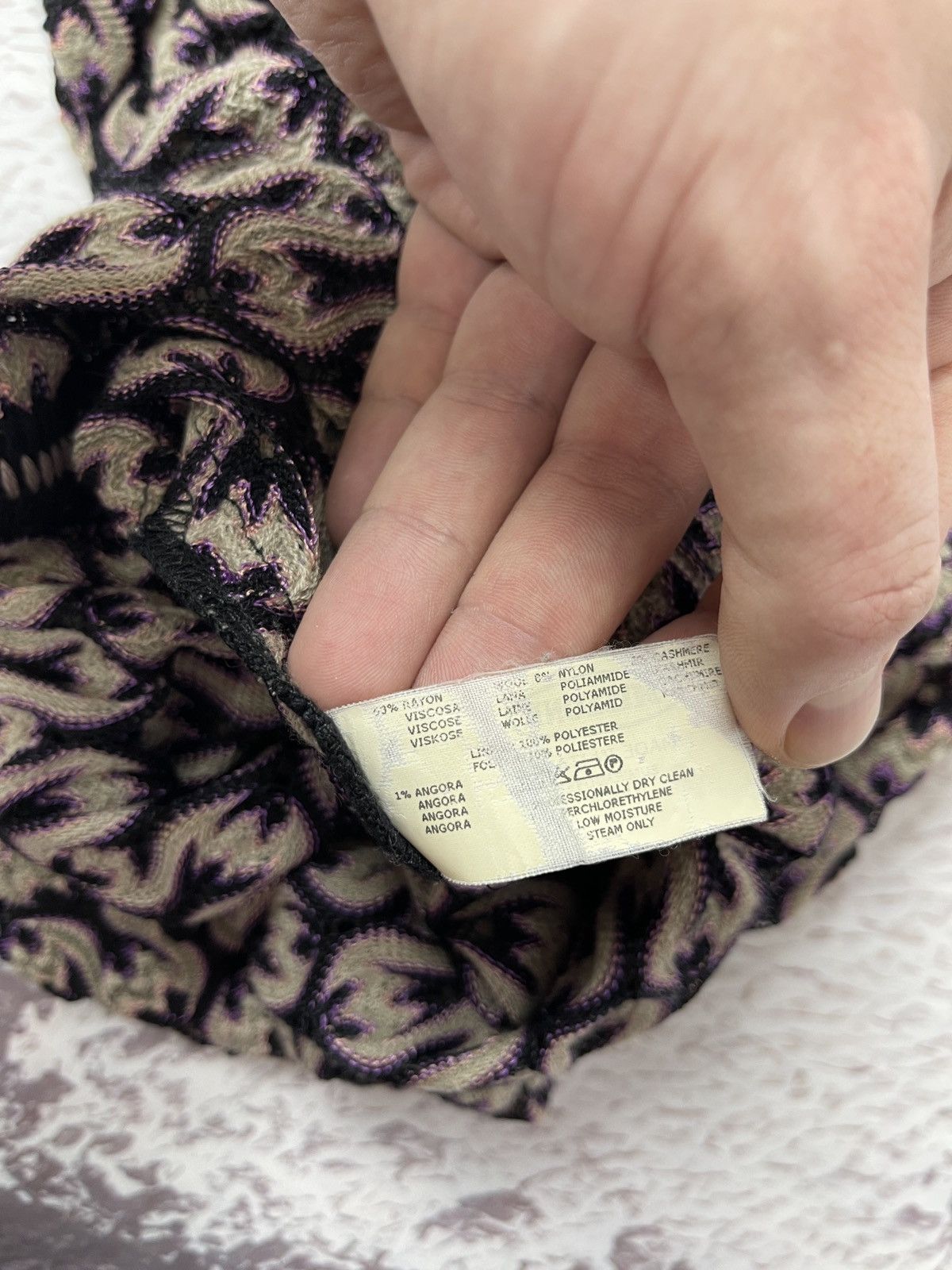 Missoni Missoni multilogo wool cashmere angora midi skirt size S Size 27" / US 4 / IT 40 - 14 Thumbnail