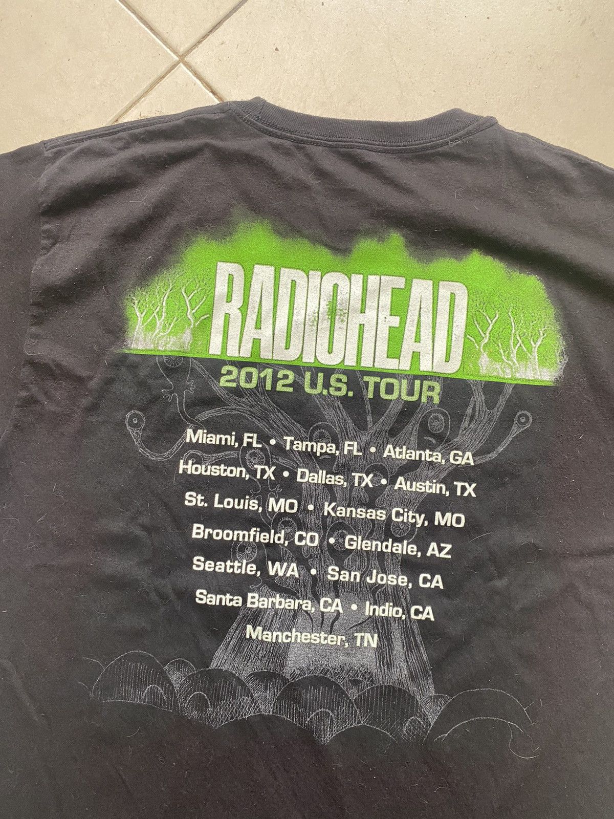 Band Tees RARE Radiohead 2012 US tour tee Size US M / EU 48-50 / 2 - 4 Thumbnail