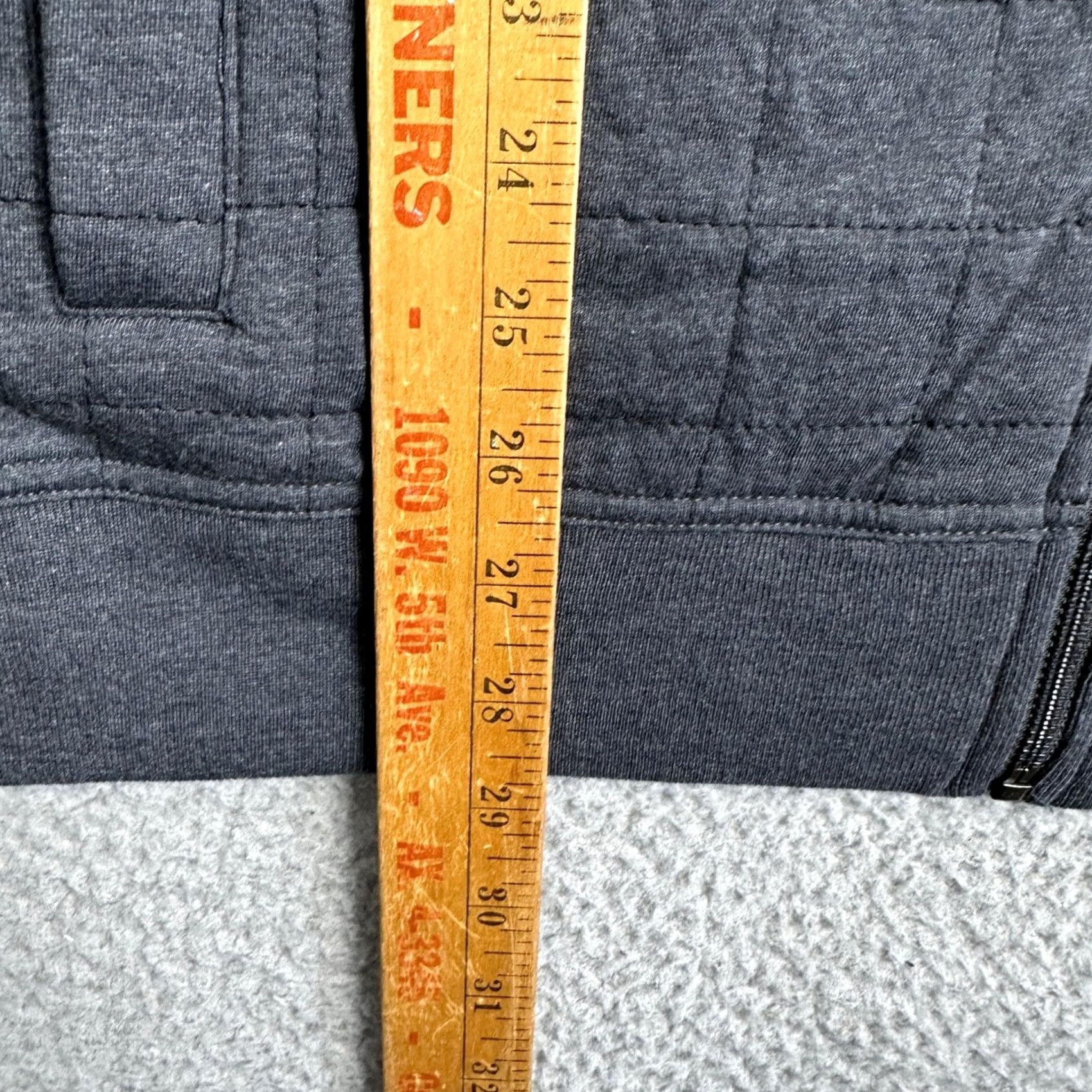 Banana Republic Banana Republic Quilted Jacket Mens XL Gray Mock Neck Full Zip EUC Size US XL / EU 56 / 4 - 7 Thumbnail