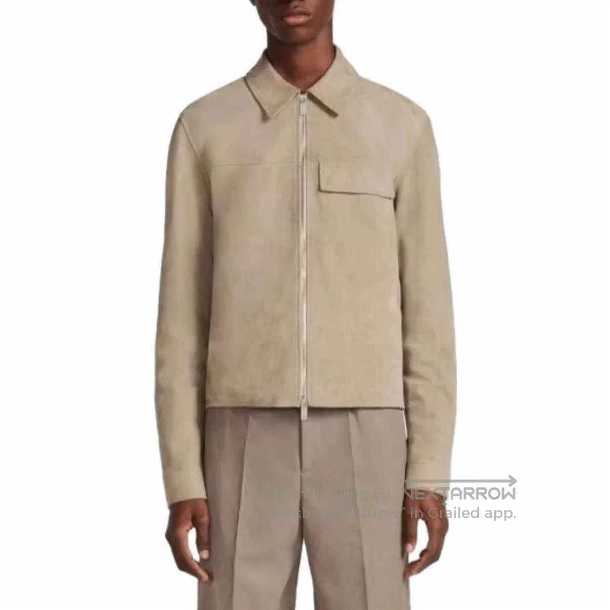 Dior Dior Beige Leather Jacket with Zip. Size US M / EU 48-50 / 2 - 7 Thumbnail