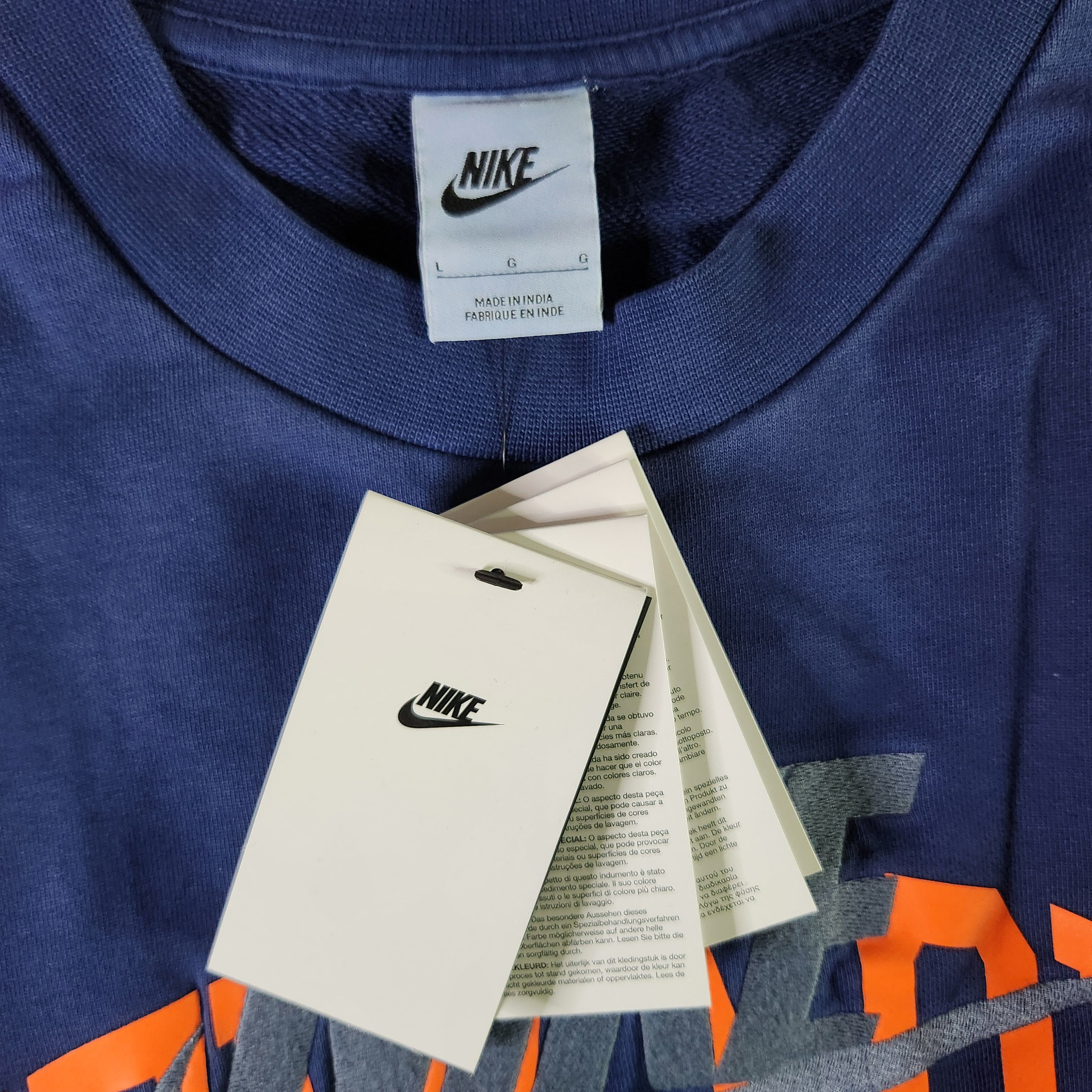 Nike Nike Air NYC Fleece Crew Neck Embroidered Sweatshirt Large Size US L / EU 52-54 / 3 - 5 Thumbnail