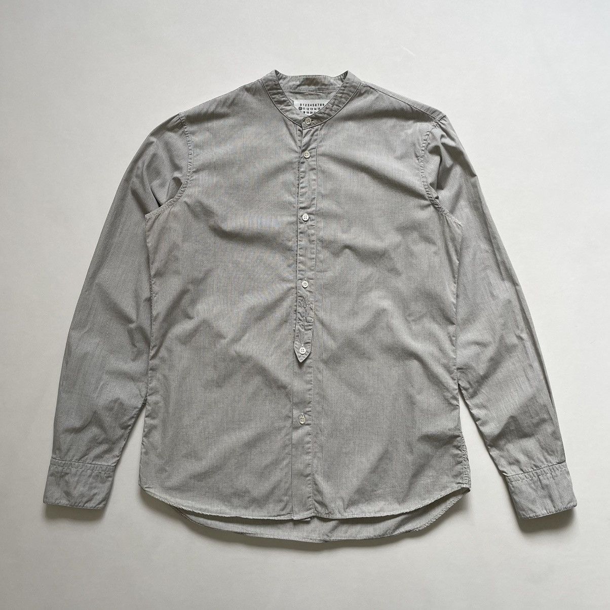 Maison Margiela S/S 04 Collarless Grid Check Shirt Size US M / EU 48-50 / 2 - 18 Thumbnail