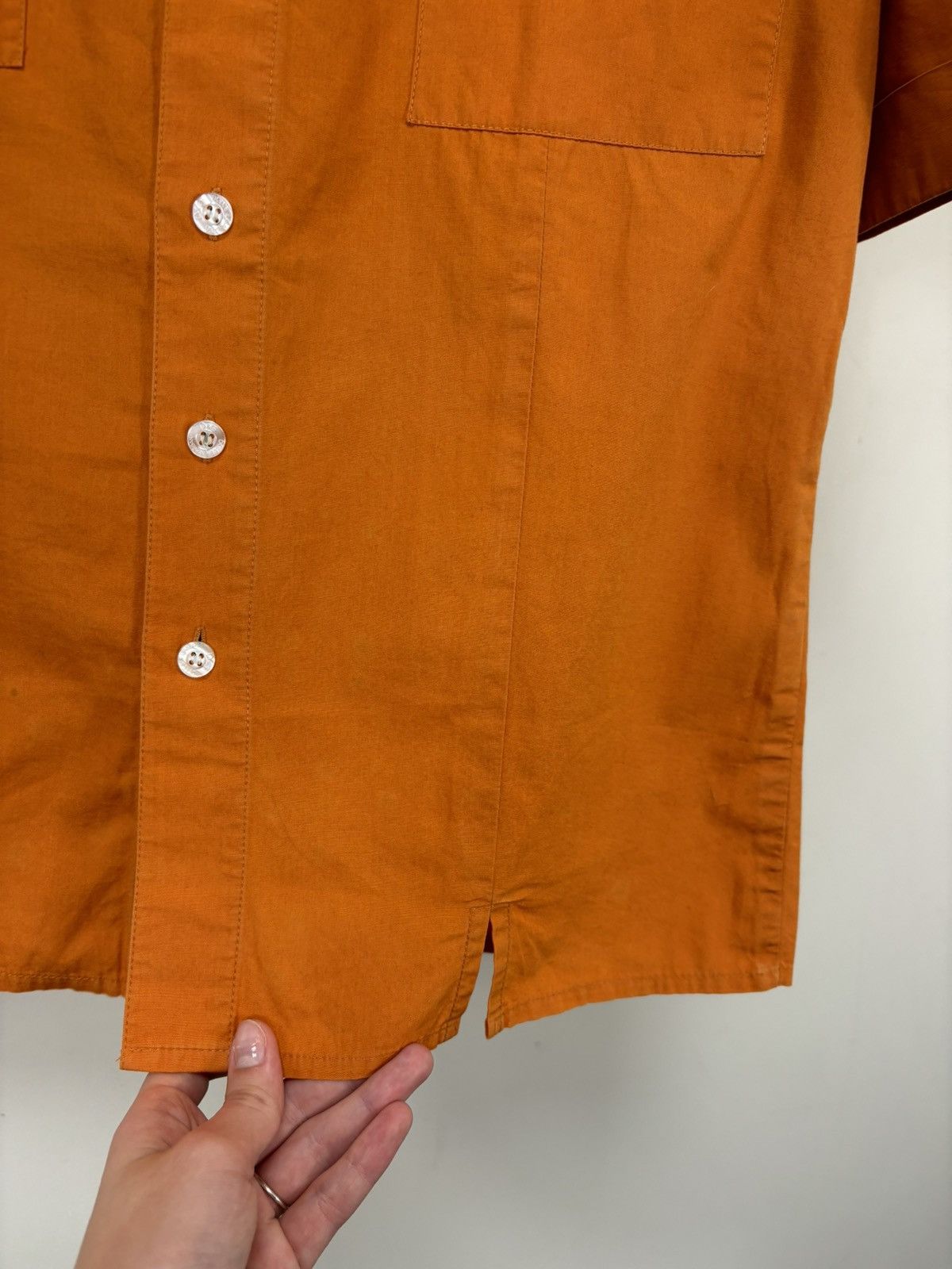 Dolce & Gabbana Vintage Dolce & Gabbana Orange Pocket Short Sleeve Shirt Size US M / EU 48-50 / 2 - 7 Thumbnail