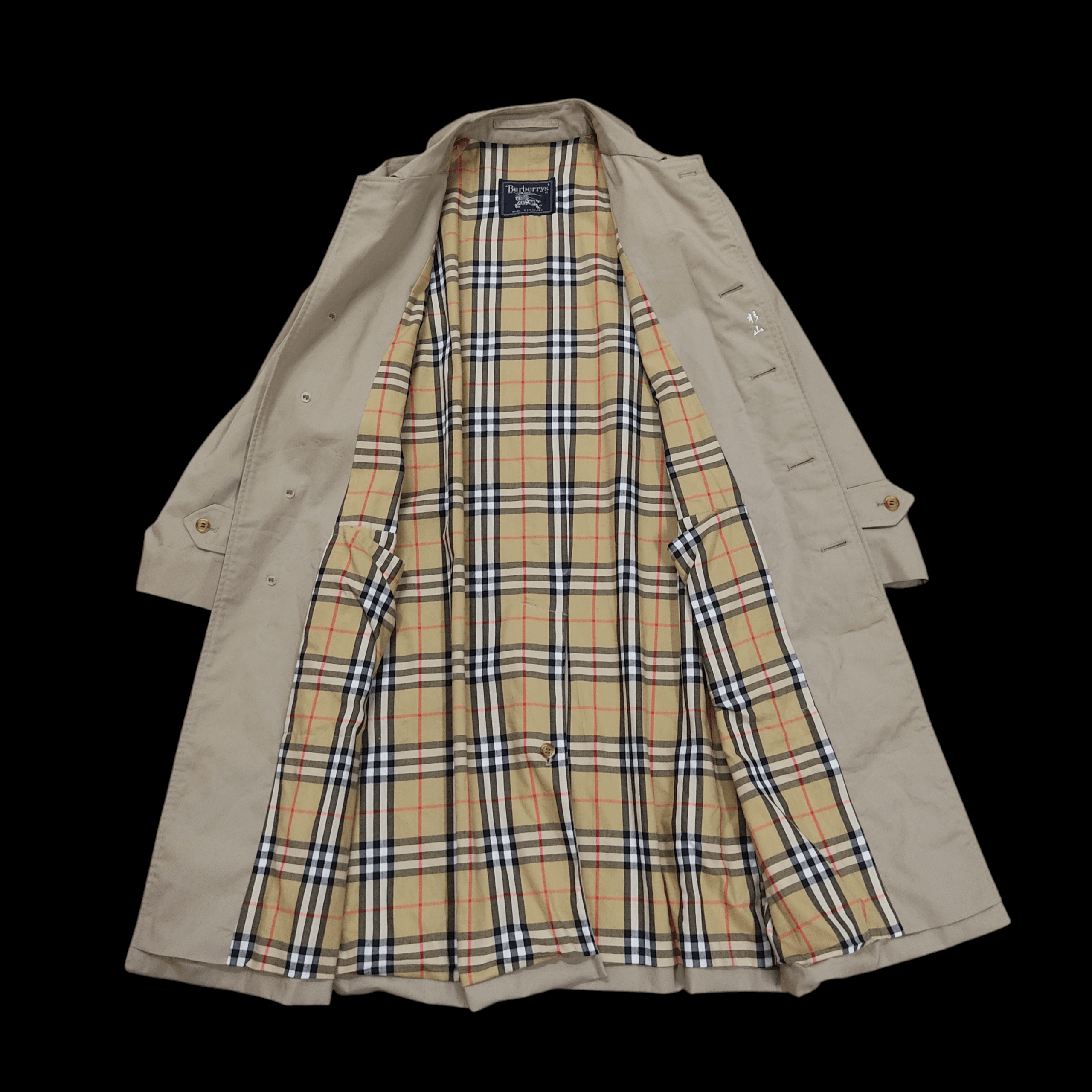 Burberry Vintage Classic Burberrys' Nova Check Lining Trench Coat Size US M / EU 48-50 / 2 - 6 Thumbnail