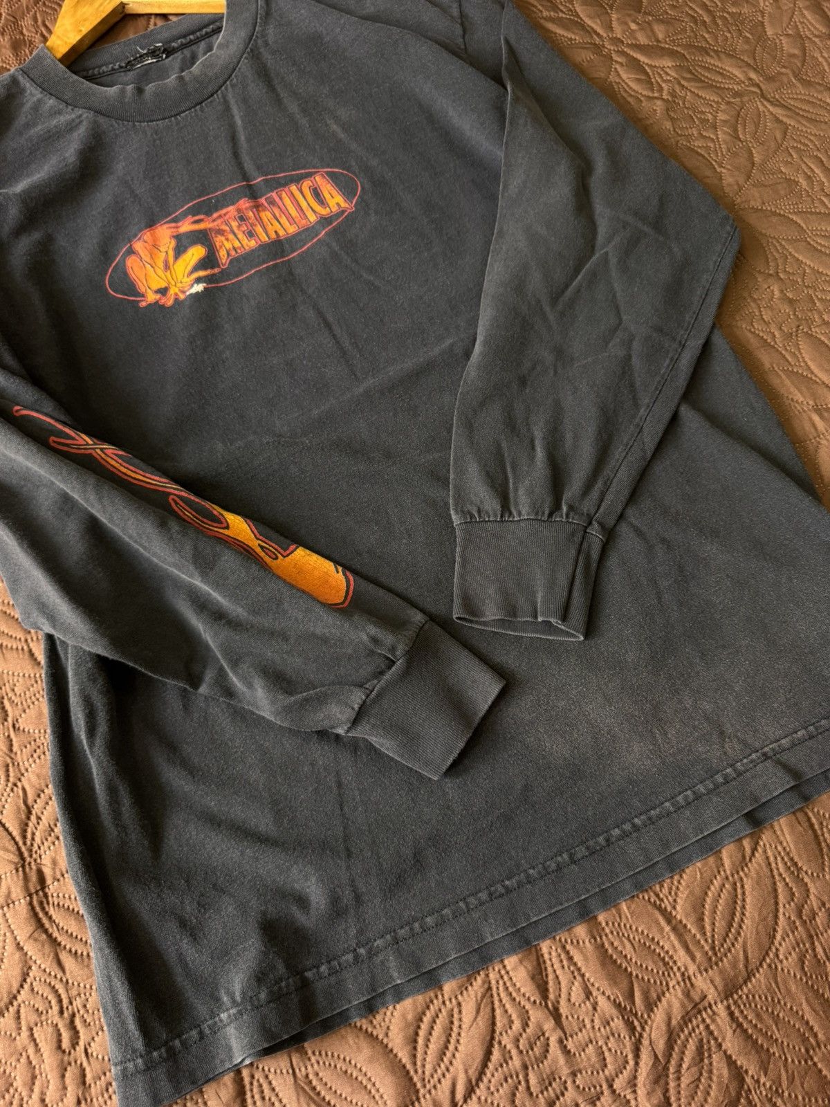 Band Tees Vintage late 90s metallica longsleve Squindo Flame by giant Size US L / EU 52-54 / 3 - 4 Thumbnail
