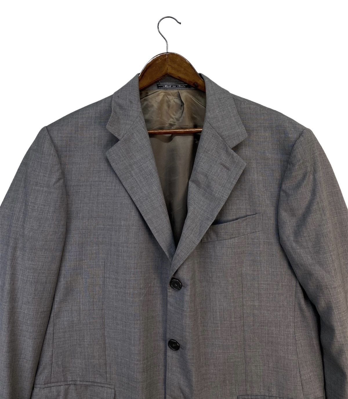 Fendi Fendi Grey Wool Blazer Size 52R - 3 Thumbnail