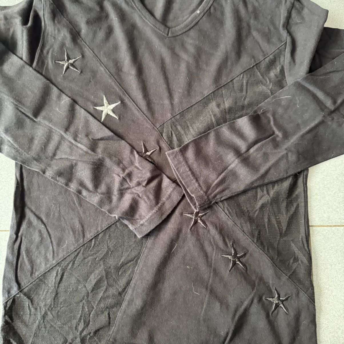 If Six Was Nine Growth by In The Attic Embroidery Stars long sleeve tee Size US M / EU 48-50 / 2 - 6 Thumbnail