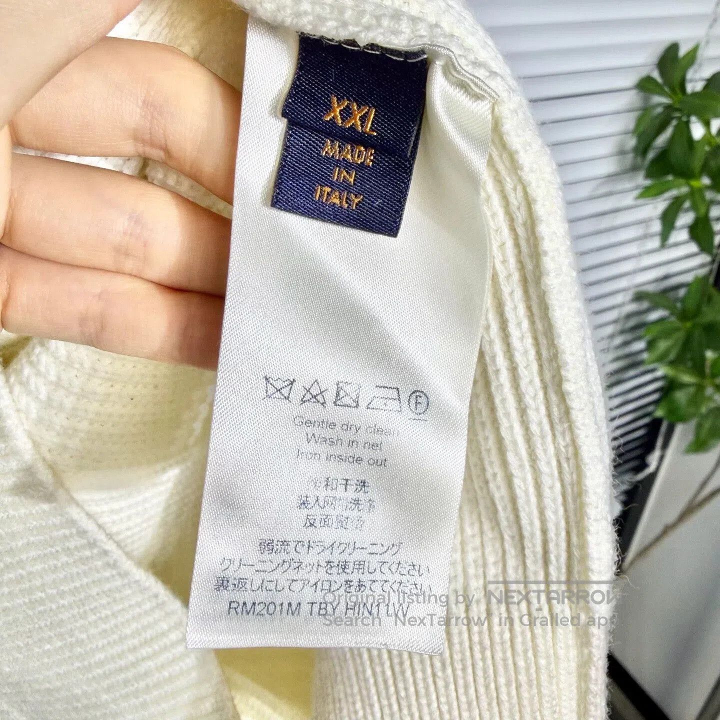 Louis Vuitton louis vuitton knitted sweater with logo. Size US XXL / EU 58 / 5 - 4 Thumbnail