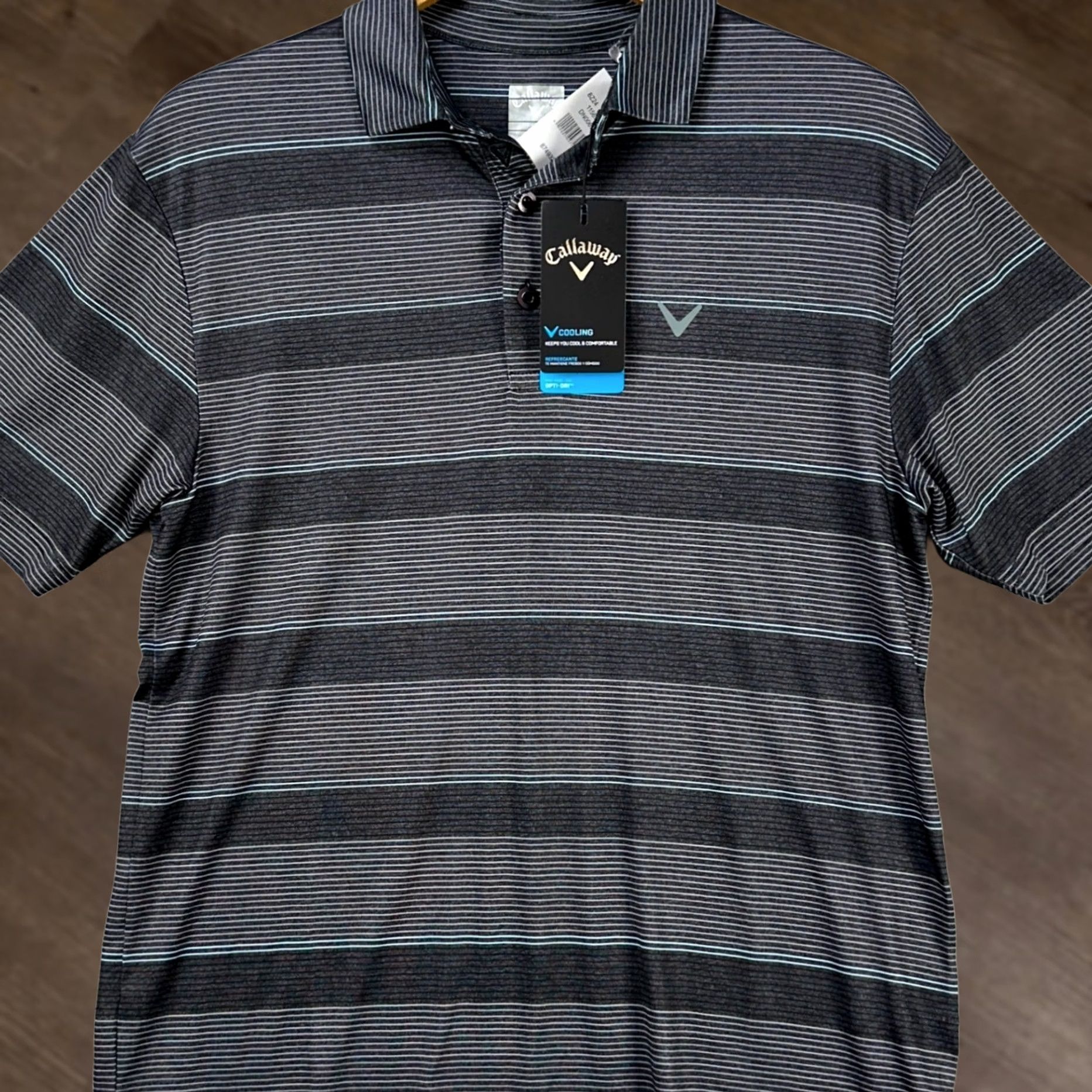 Callaway Callaway Polo Golf Shirt Small Gray Stripes Short Sleeve Mens Regular Fit Breathing Stretch Opti-Dri Rugby Golf Ladies? Size US S / EU 44-46 / 1 - 1 Thumbnail