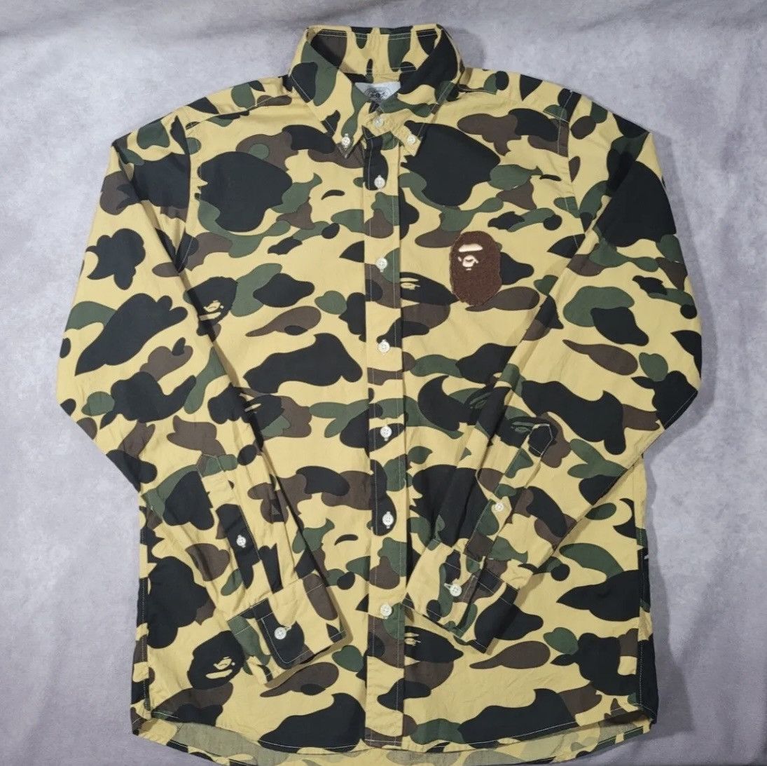 Bape 1st Camo Large Ape Head BD Shirt Size US M / EU 48-50 / 2 - 1 Thumbnail