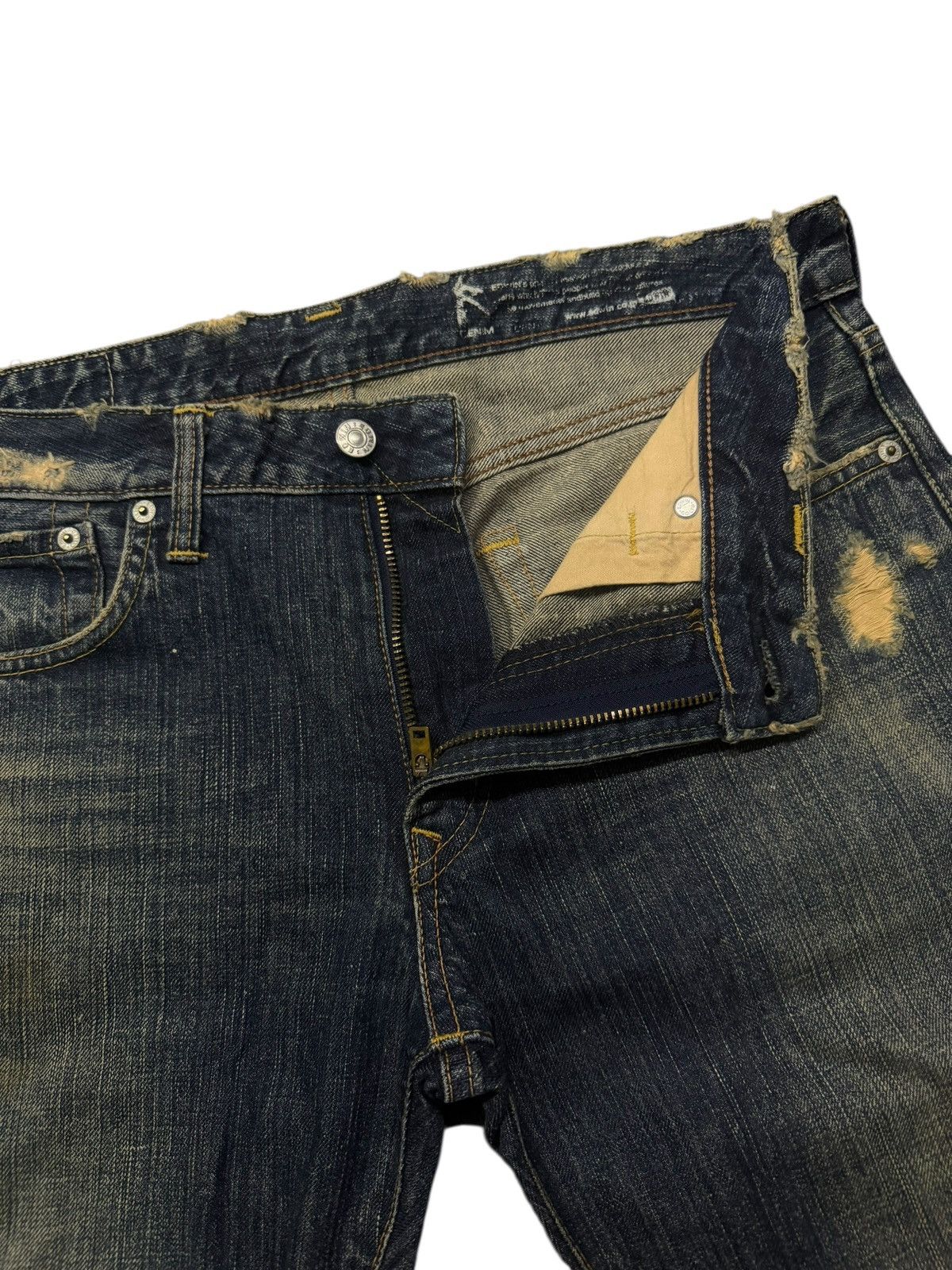 Edwin Vintage 00s EDWIN 502R Japanese Denim Jeans | Vintage Fade Size US 34 / EU 50 - 9 Thumbnail