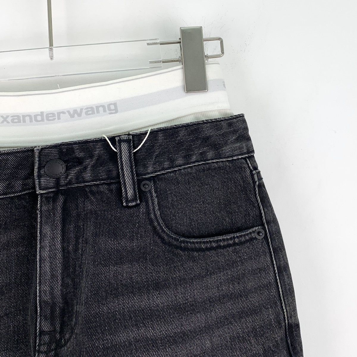 Alexander Wang Alexander Wang Black Tag Cotton Casual Fringe Shorts K26WX Size 24" / US 00 / IT 34 - 3 Thumbnail