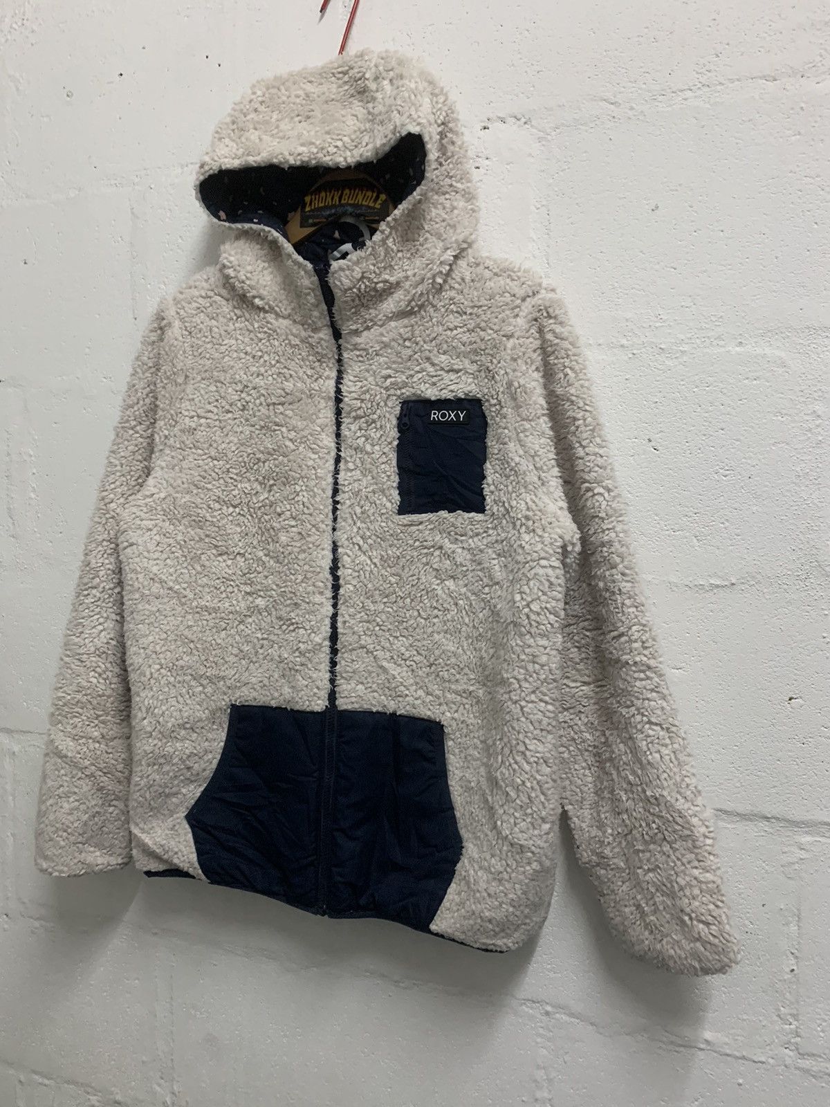 Japanese Brand Roxy Fleece Riversible Hoodie Jacket Size L / US 10 / IT 46 - 2 Thumbnail
