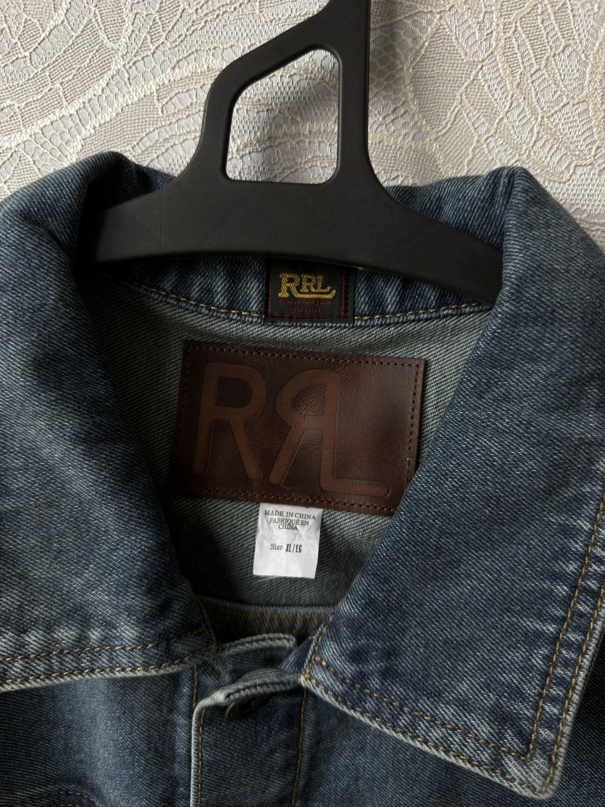 RRL Ralph Lauren Ralph Lauren RRL Double RL Blue Denim Trucker Jacket Cowboy Size US L / EU 52-54 / 3 - 7 Thumbnail