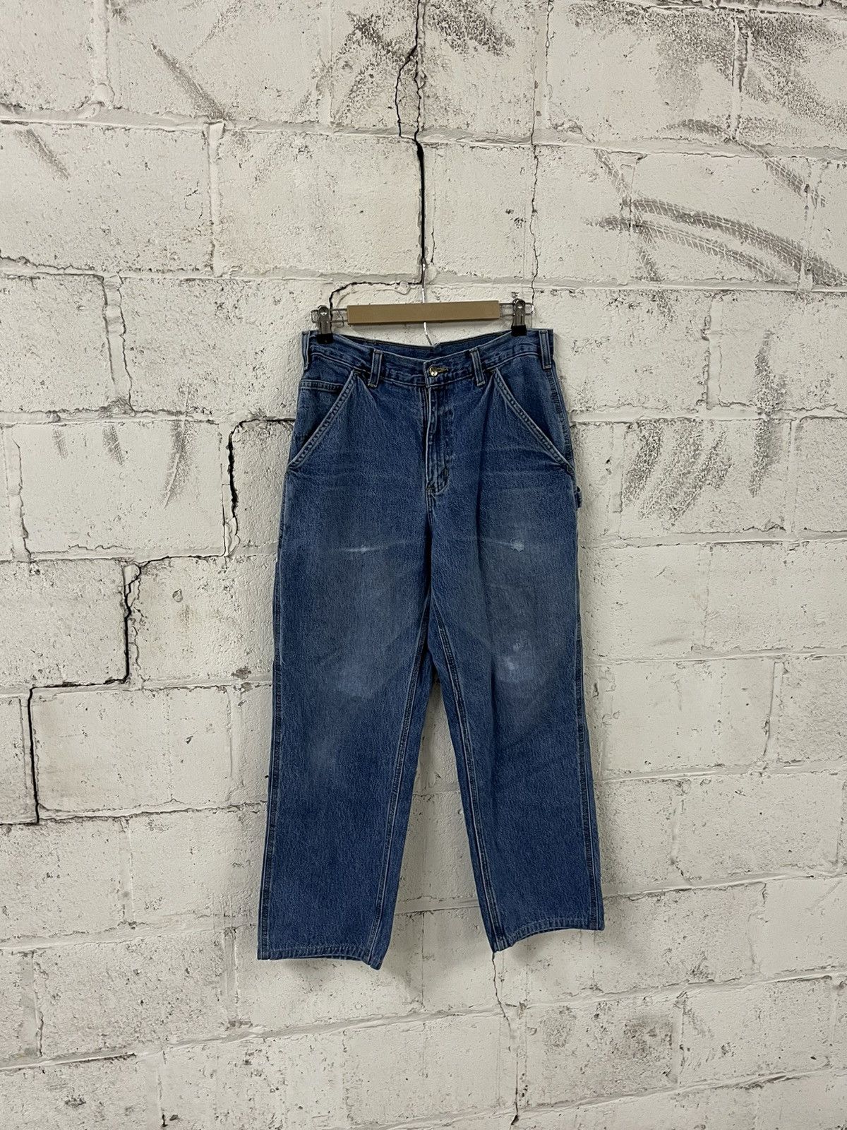 Carhartt Carhartt carpanter cargo denim pants baggy faded workwear Size US 30 / EU 46 - 7 Thumbnail