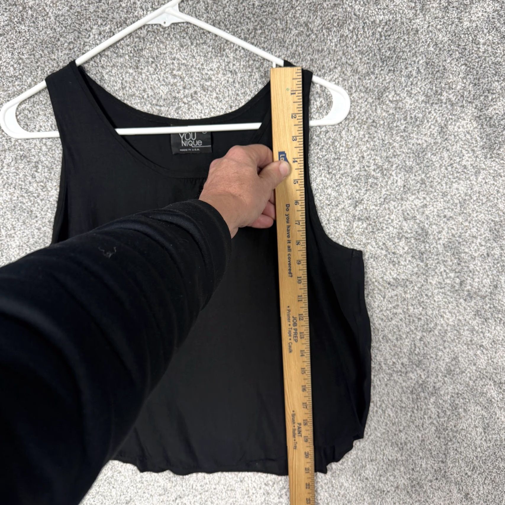 Vintage VINTAGE Younique Tank Top M Black Women Sleeveless Scoop Neck Basic Casual Layering 90s Y2K Minimalist Goth Grunge Size M / US 6-8 / IT 42-44 - 2 Thumbnail