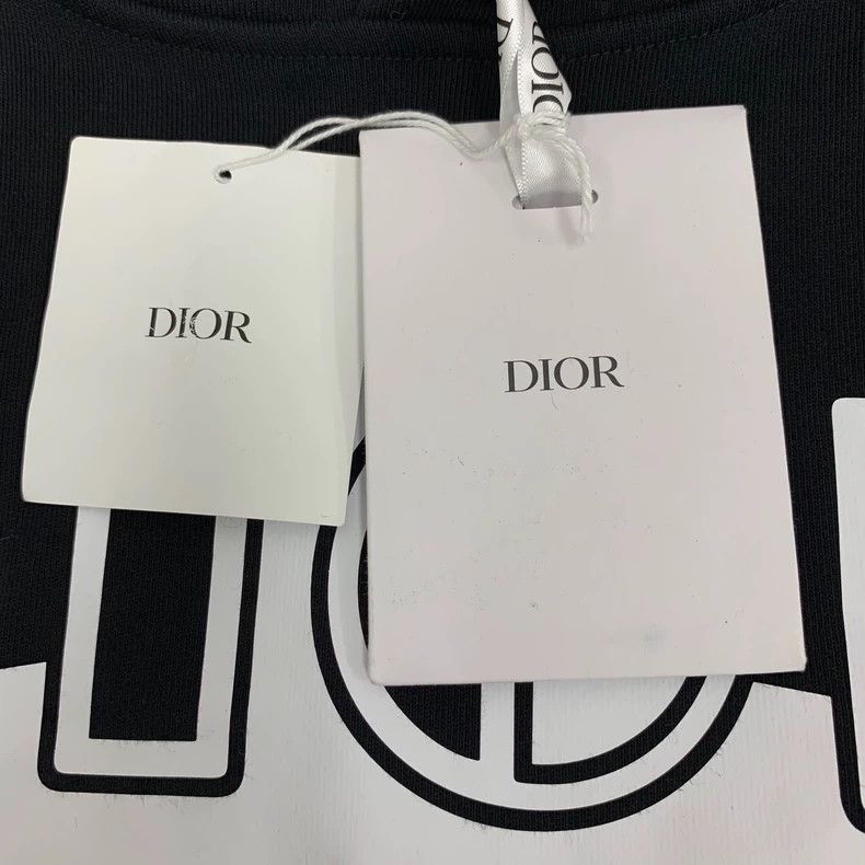 Dior Dior Black letter pattern printed cotton hooded drawstring Size XS / US 0-2 / IT 36-38 - 6 Thumbnail