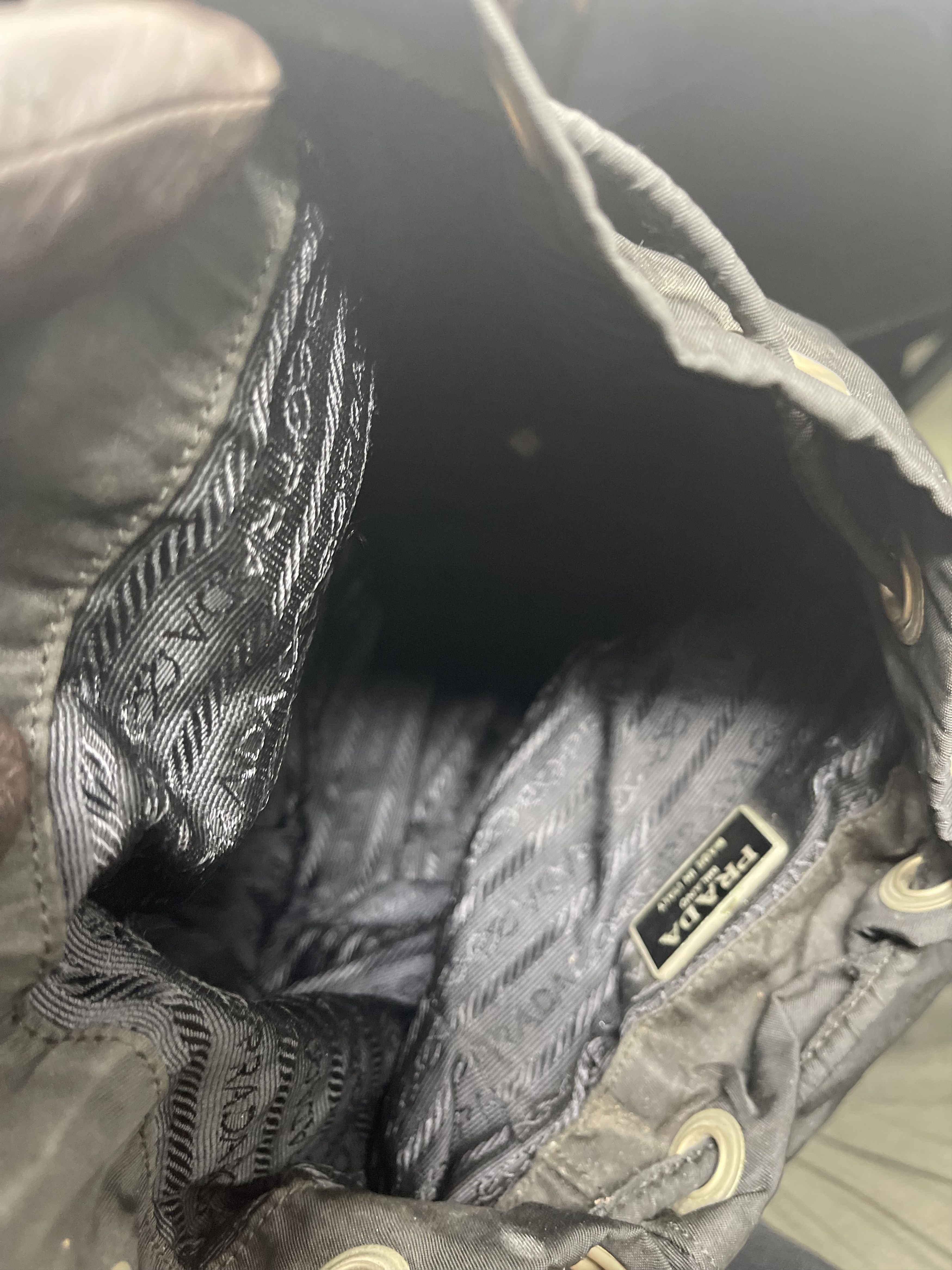 Prada Mini Prada Nylon Black BackPack Size ONE SIZE - 8 Thumbnail