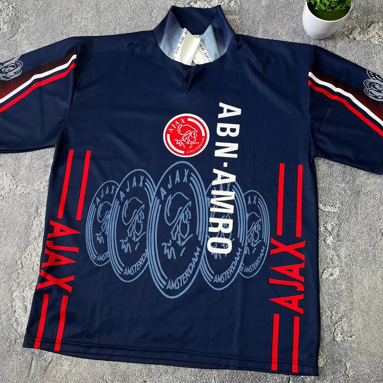 Vintage Ajax Amsterdam Football Jerser1997/1998 Away Shirt #10 Size US XL / EU 56 / 4 - 10 Thumbnail