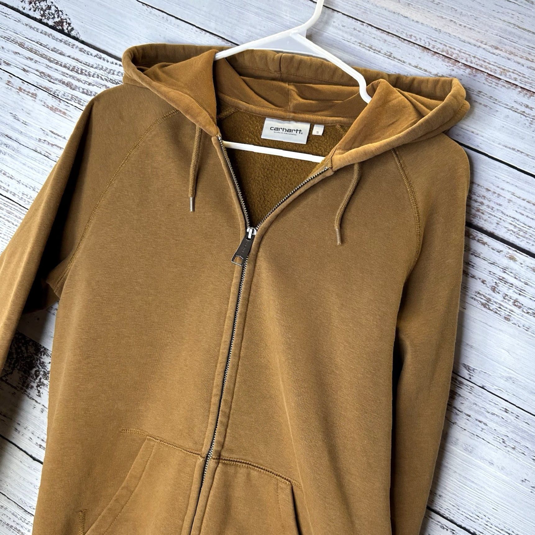 Carhartt Wip Vintage Carhartt WIP Hoodie Full Zip Chase Jacket Men’s Small Hoodie Brown Regular Size S Mens Size US S / EU 44-46 / 1 - 4 Thumbnail