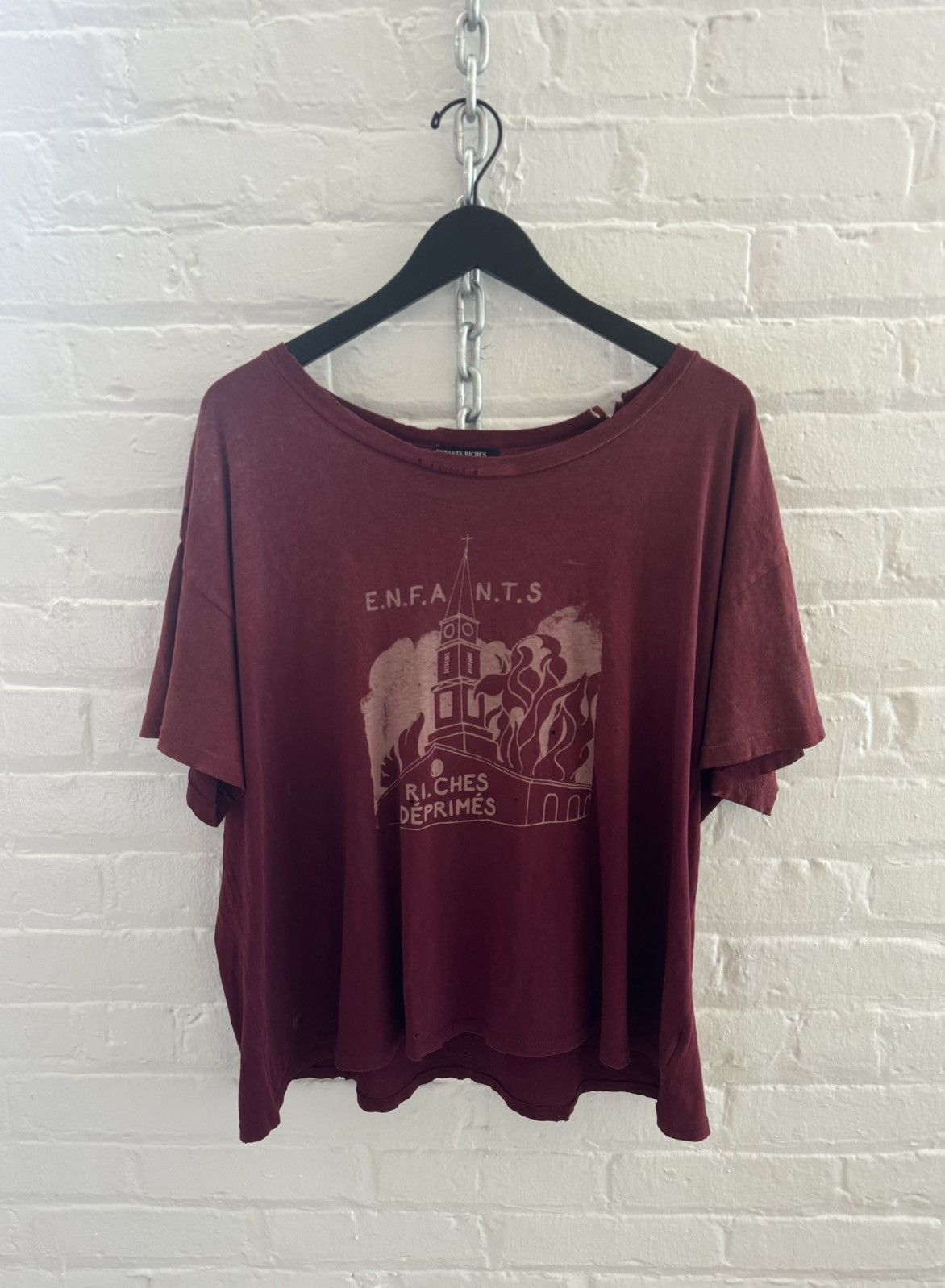 Enfants Riches Deprimes Enfants Riches Déprimés Burning Church tee Size US XL / EU 56 / 4 - 1 Thumbnail