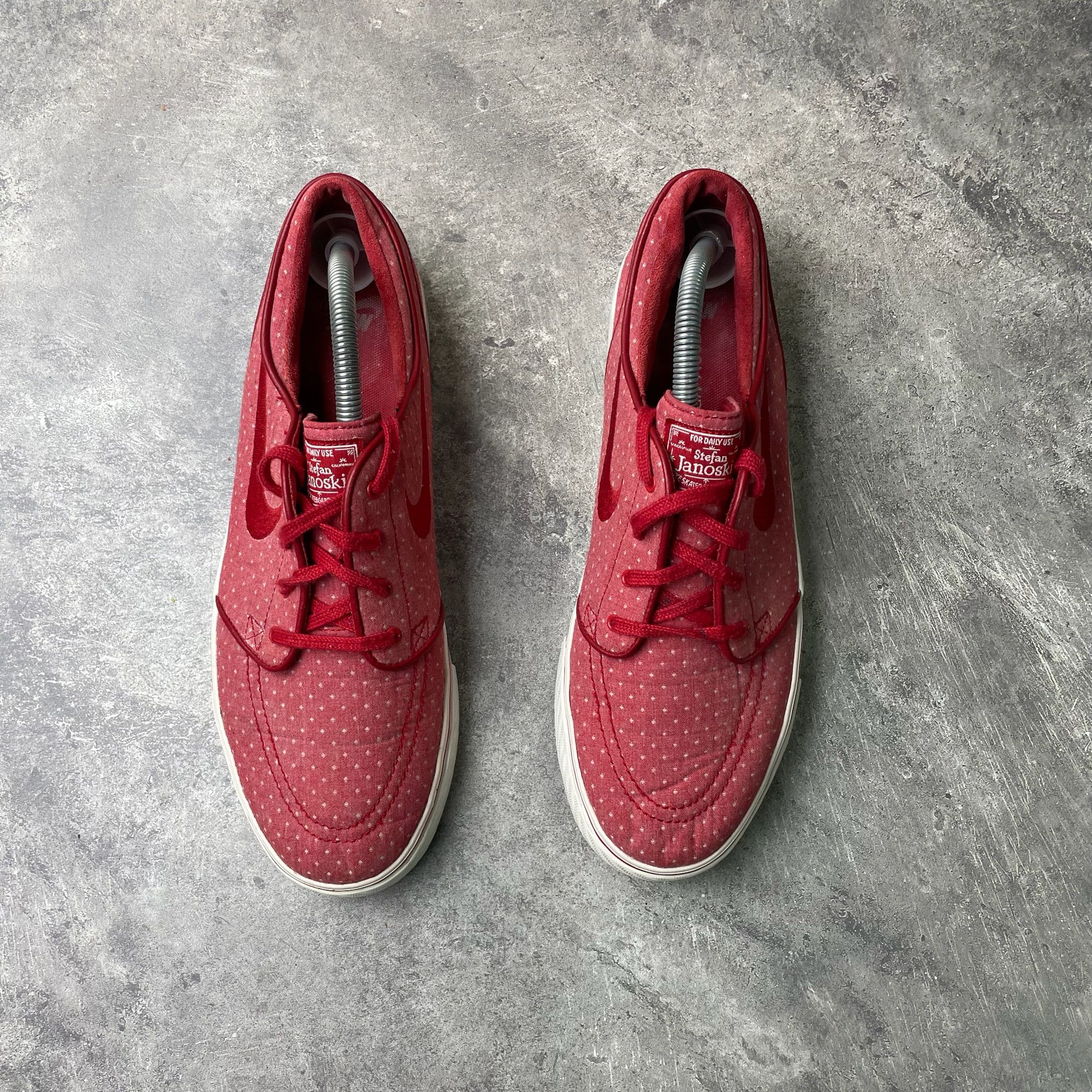Nike RARE 2015 Nike SB Zoom Stefan Janoski CNVS PRM Red White Size US 10 / EU 43 - 6 Thumbnail