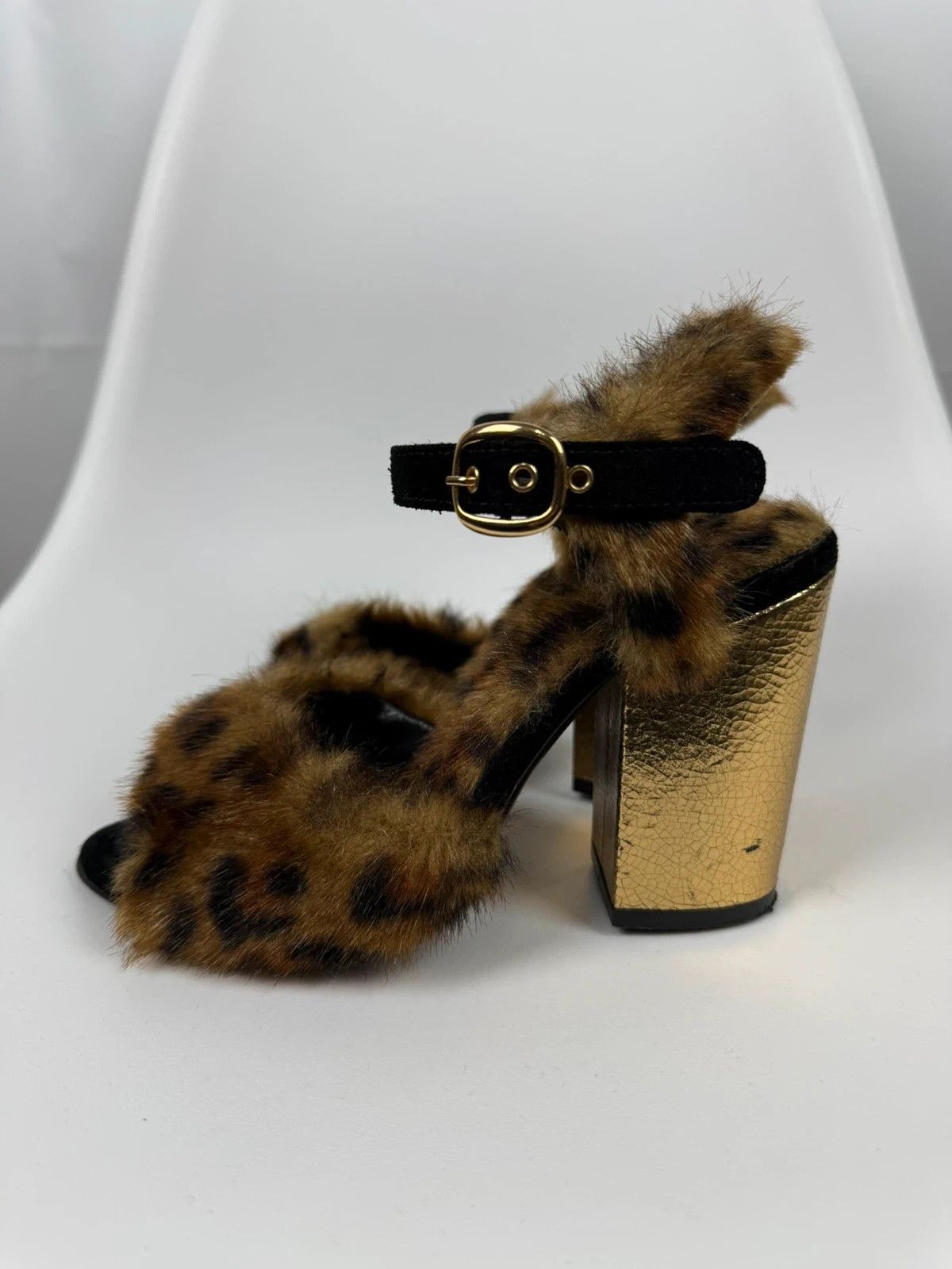 Other Strategia Faux Fur Heels Italy size 36 Size US 6 / IT 36 - 3 Thumbnail