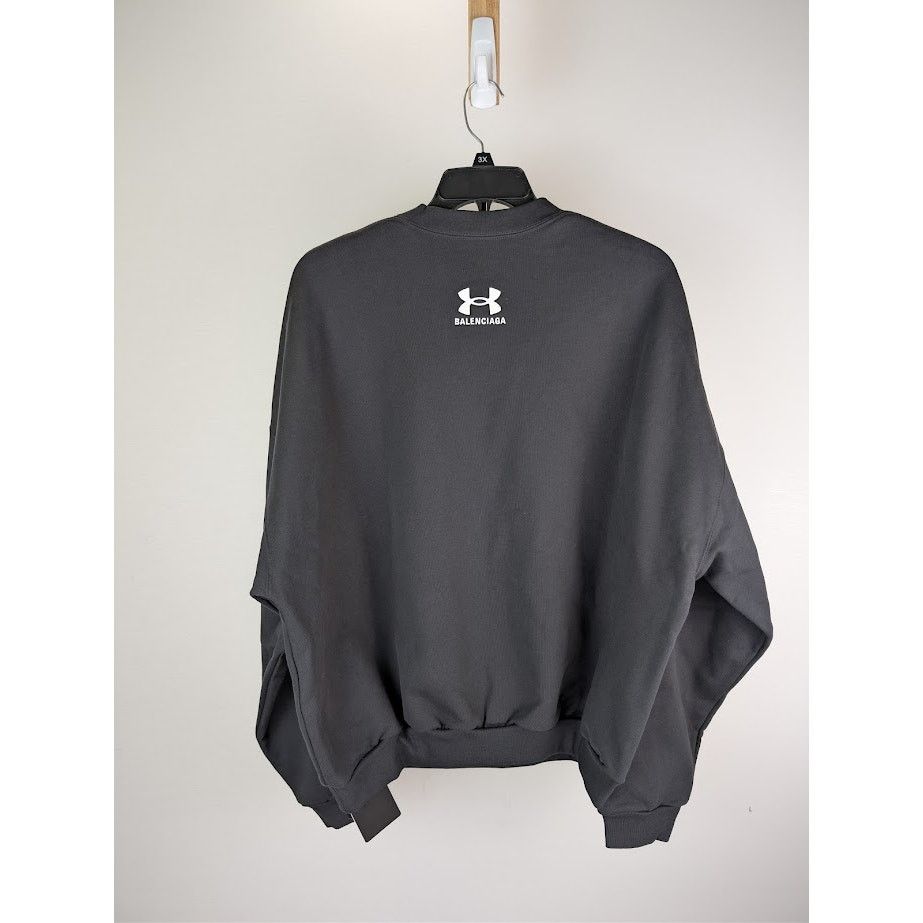 Balenciaga × Under Armour o1rshd1 Under Armour Molleton Oversized Crewneck Sweatshirt Size US L / EU 52-54 / 3 - 15 Thumbnail