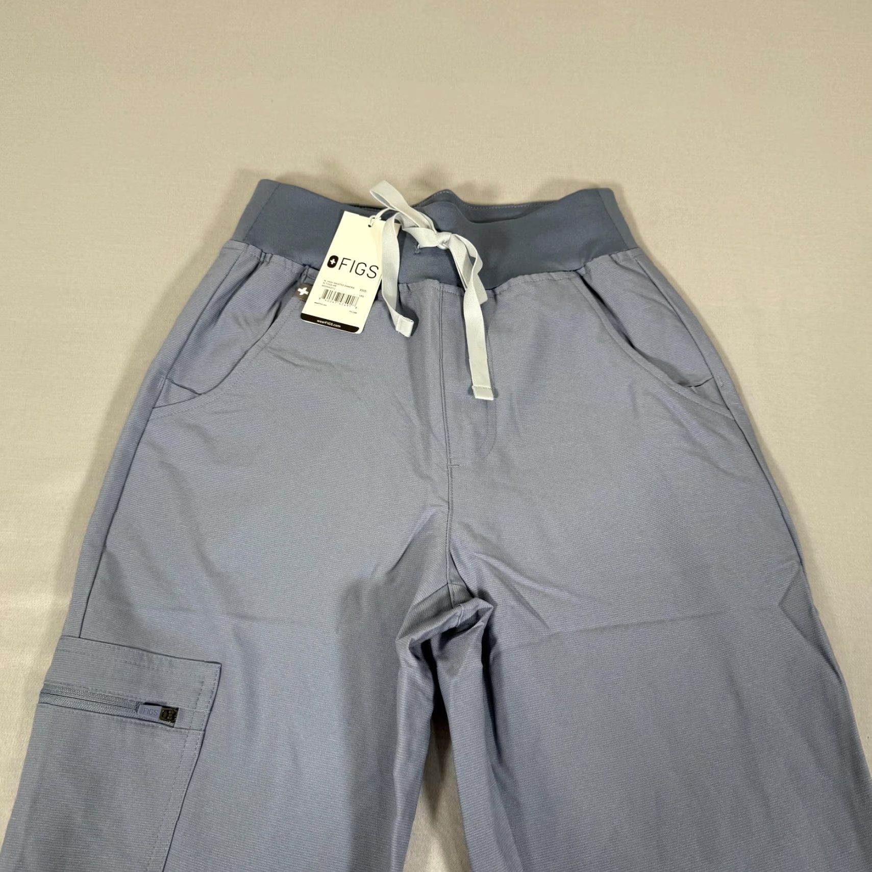 Vintage FIGS Zamora Pants Womens XXS High Waisted Jogger Scrub Medical Uniform Nursing Blue Violet/Blue Violet Blue Shades 2XS Size 24" / US 00 / IT 34 - 2 Thumbnail