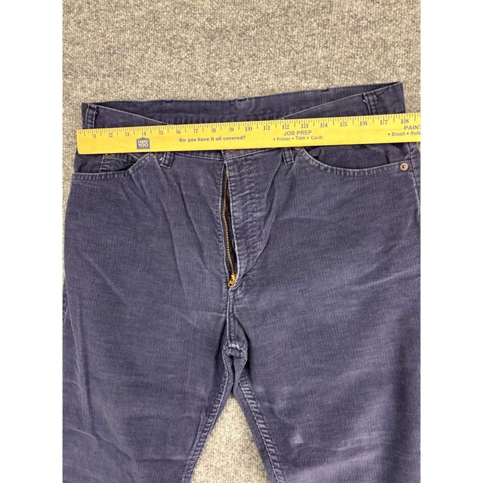 Levi's VINTAGE Levi's Corduroy Pants Men's W36 x L26 Blue Bootcut White Tab 80s Jeans Men Size US 36 / EU 52 - 4 Thumbnail