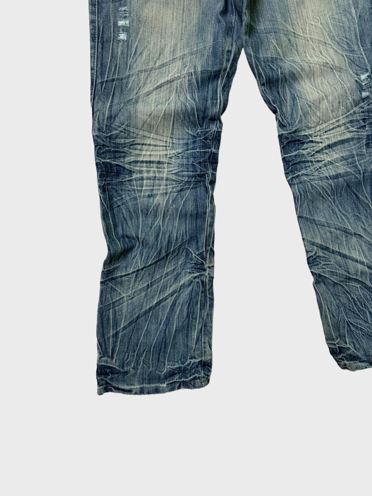 FUSAI × Vintage VINTAGE F.U.S.A.I CLAW MARK ACID WASH DENIM JEANS Size US 30 / EU 46 - 7 Thumbnail