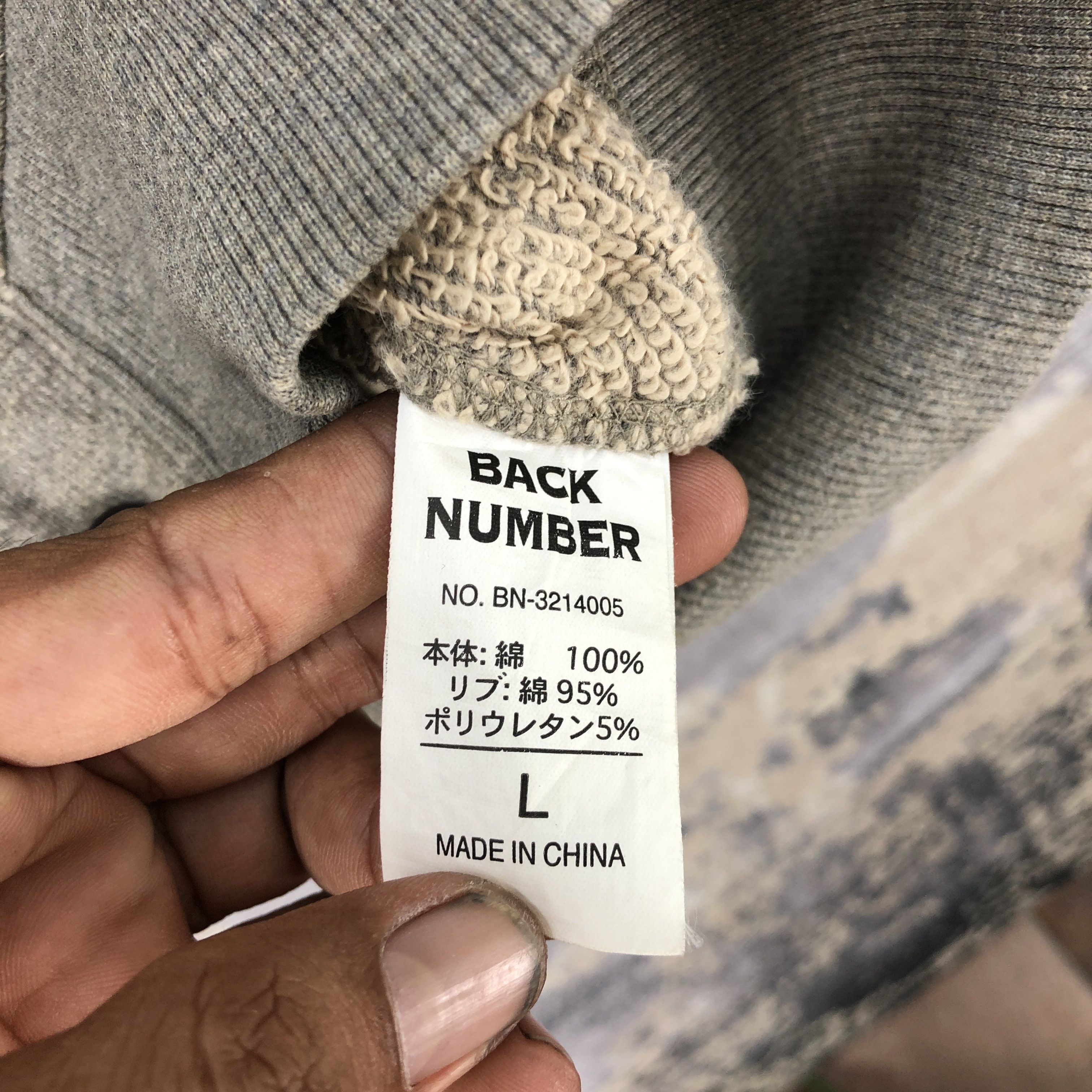 Japanese Brand Vintage Y2K Back Number Sweater Japanese Cardigan Jumper Size US L / EU 52-54 / 3 - 5 Thumbnail
