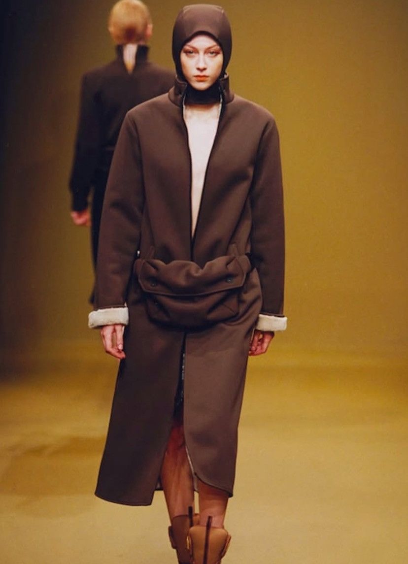 Miu Miu Miu Miu F/W1999 Neoprene Fleece Lining Coat Size M / US 6-8 / IT 42-44 - 3 Thumbnail