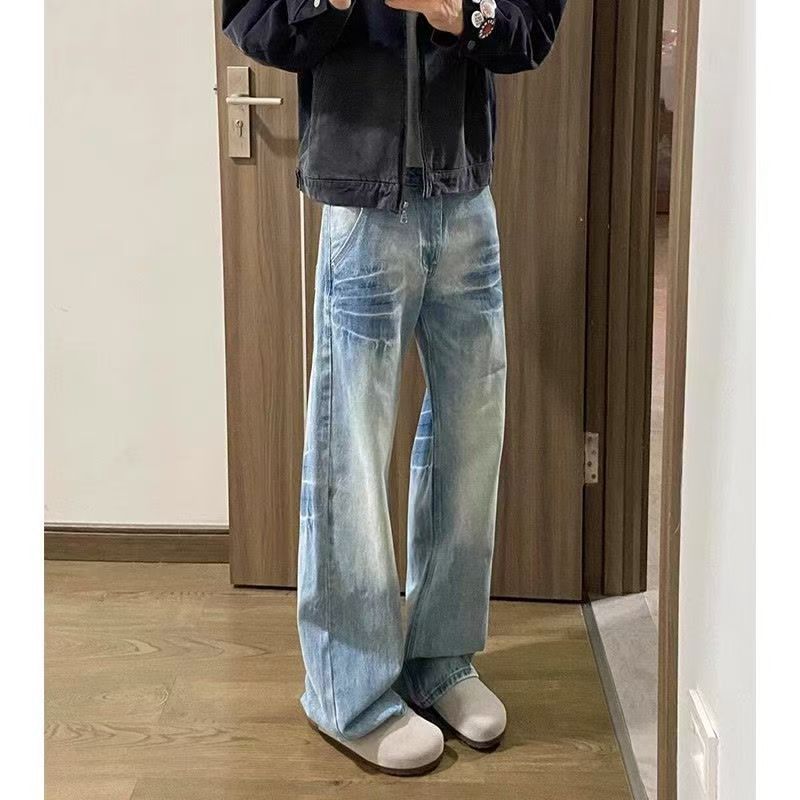 Japanese Brand × Jean Blue washed vintage straight jeans y2k Size US 32 / EU 48 - 1 Thumbnail