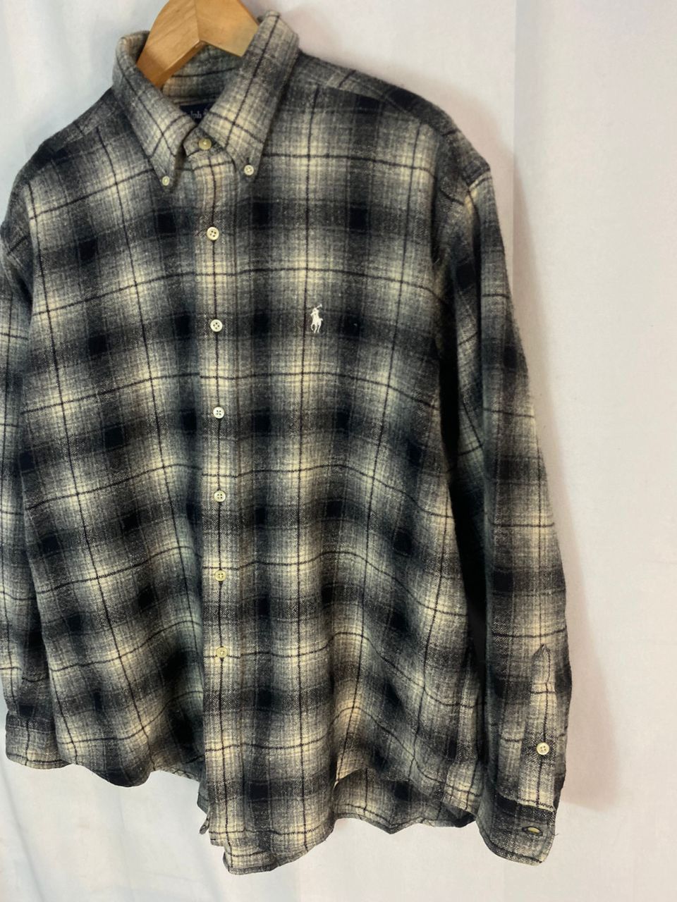 Flannel × Polo Ralph Lauren × Vintage Vintage polo Ralph Lauren wool flannel button up shirt Size US XL / EU 56 / 4 - 3 Thumbnail
