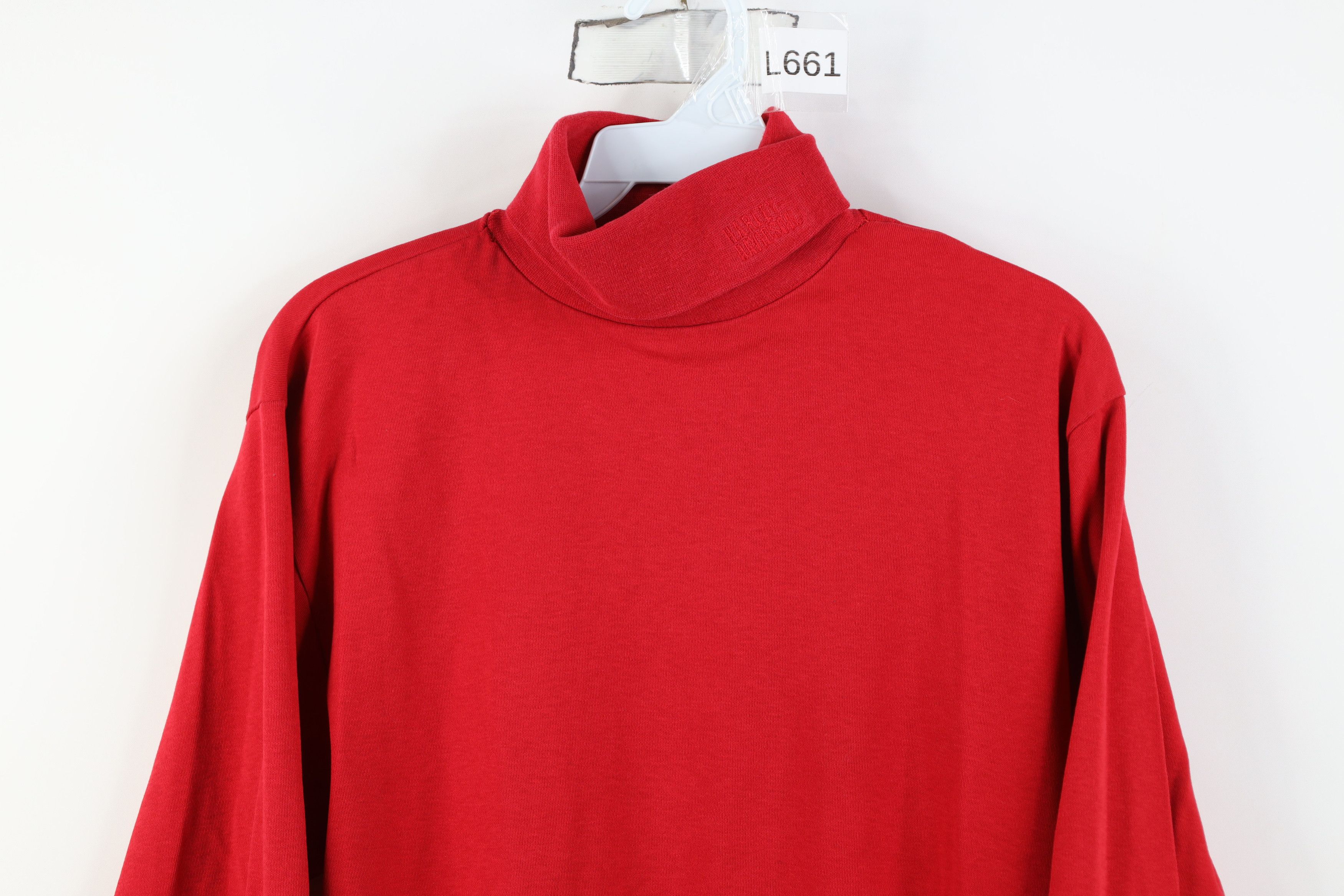 Harley Davidson Vintage 90s Harley Davidson Spell Turtleneck T-Shirt Red USA Size US S / EU 44-46 / 1 - 2 Thumbnail