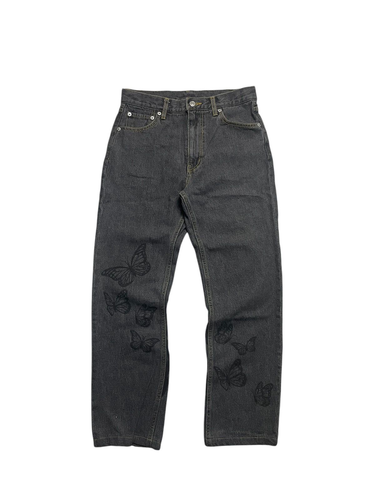 2000’s X-Girl Butterfly Print Baggy Denim Jean