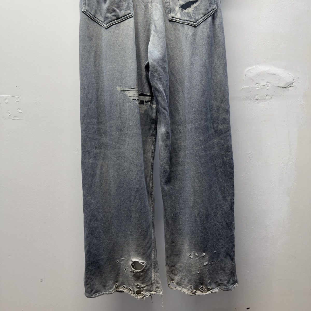 Balenciaga Balenciaga Winter 2021 Tromp L'oeil Denim Sweatpants Demna Size US 36 / EU 52 - 10 Thumbnail