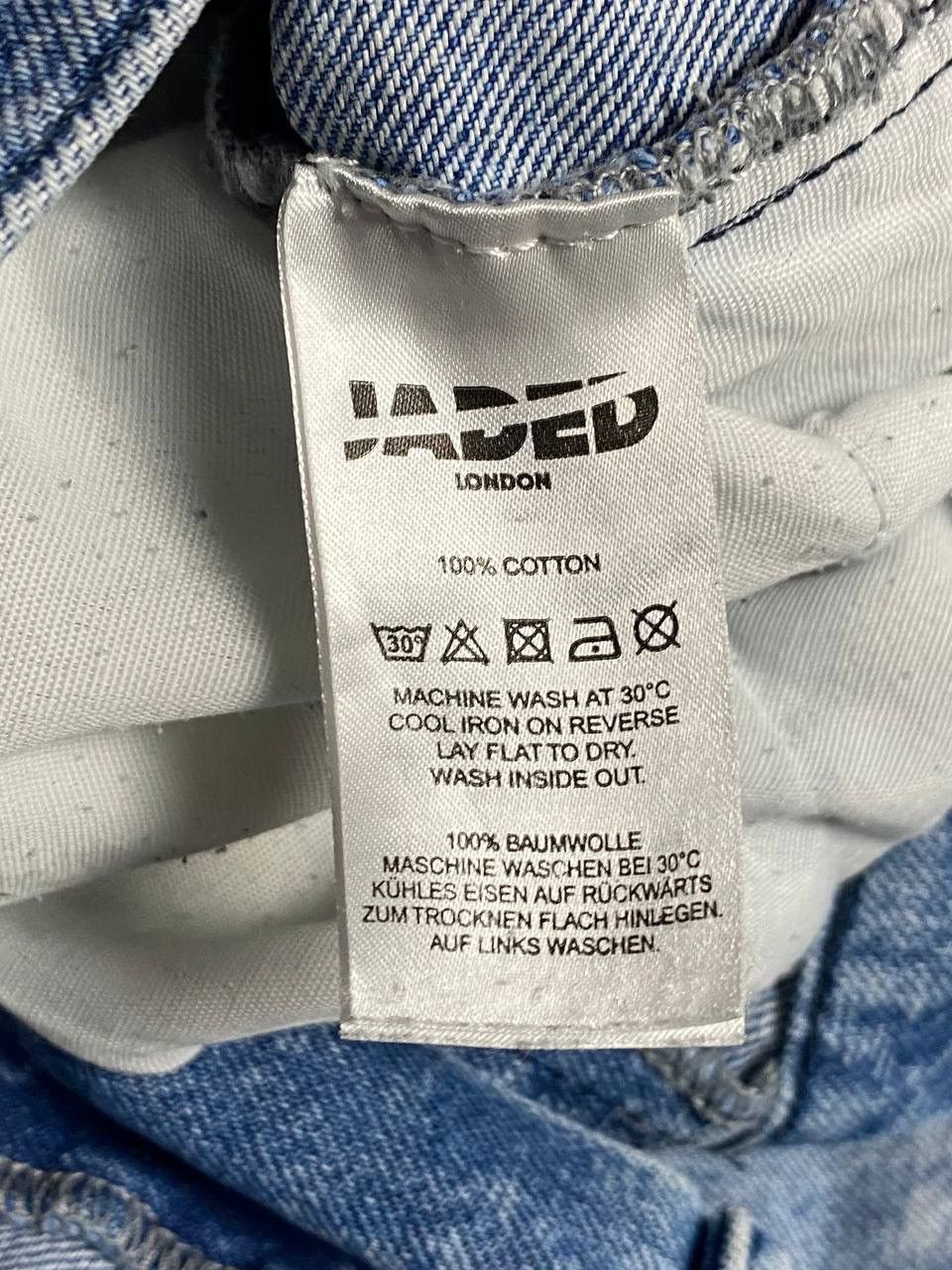 Jaded London Jaded London Mens Floral Jeans W34 Skate Fit Blue Wide Leg Size 34" / US 12 / IT 48 - 21 Thumbnail