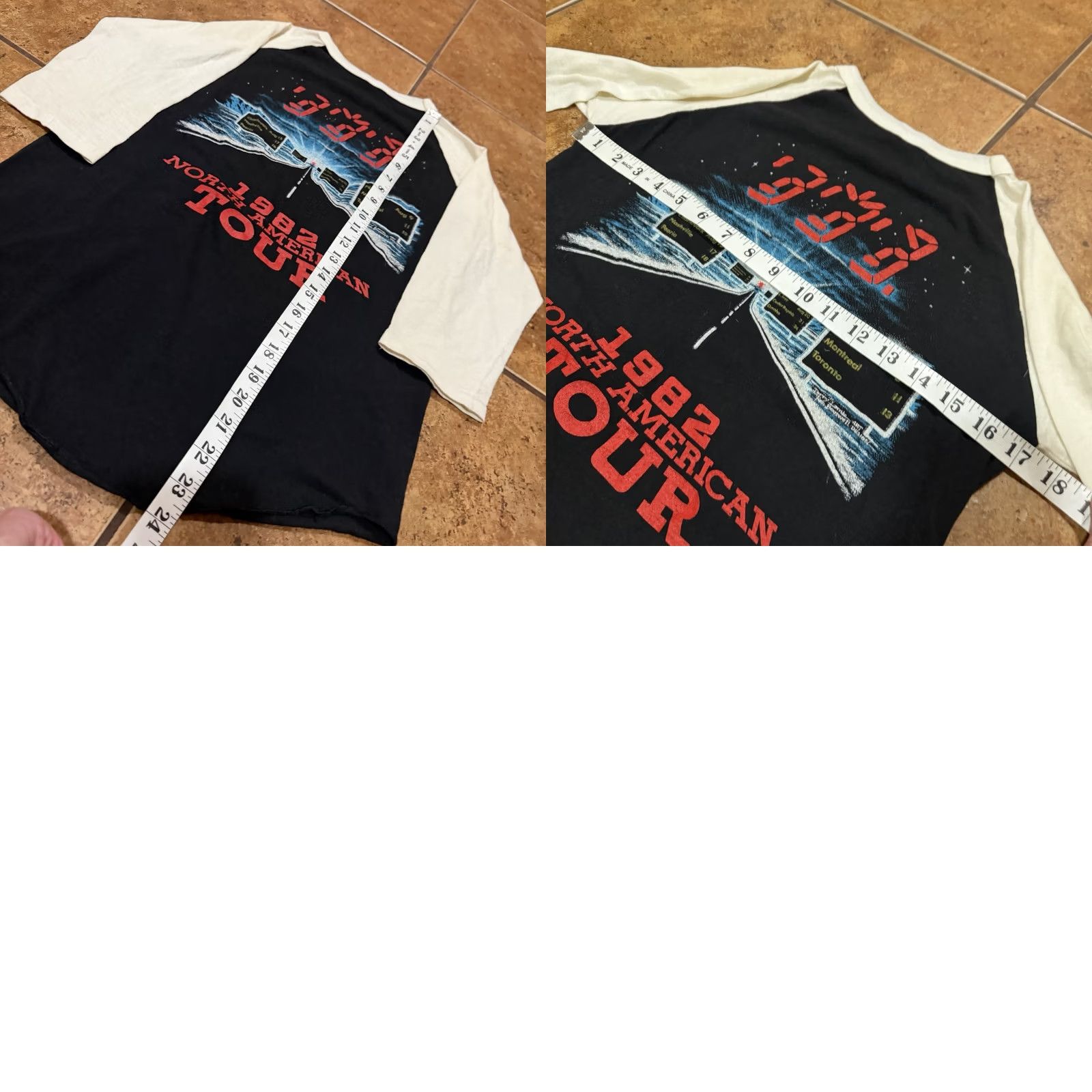 Vintage VINTAGE The Police Shirt Raglan 3/4 Sleeve Phase II 1982 Ghost In The Machine Tour Unisex S Black Graphic Tee Size US S / EU 44-46 / 1 - 8 Thumbnail