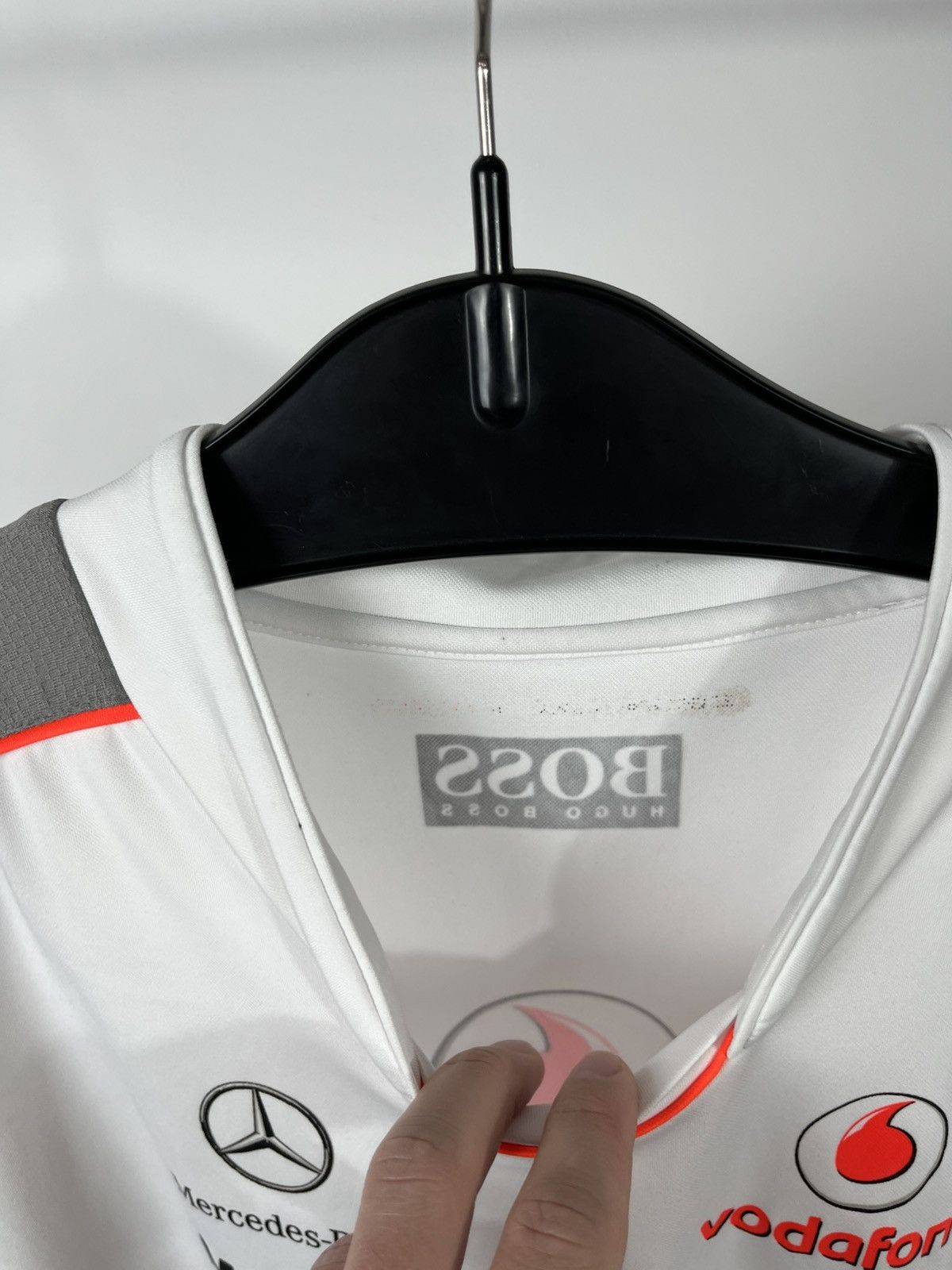 Mercedes-Benz Hugo Boss McLaren Mercedes Vodafone F1 Team Shirt Racing Tee Size US L / EU 52-54 / 3 - 6 Thumbnail