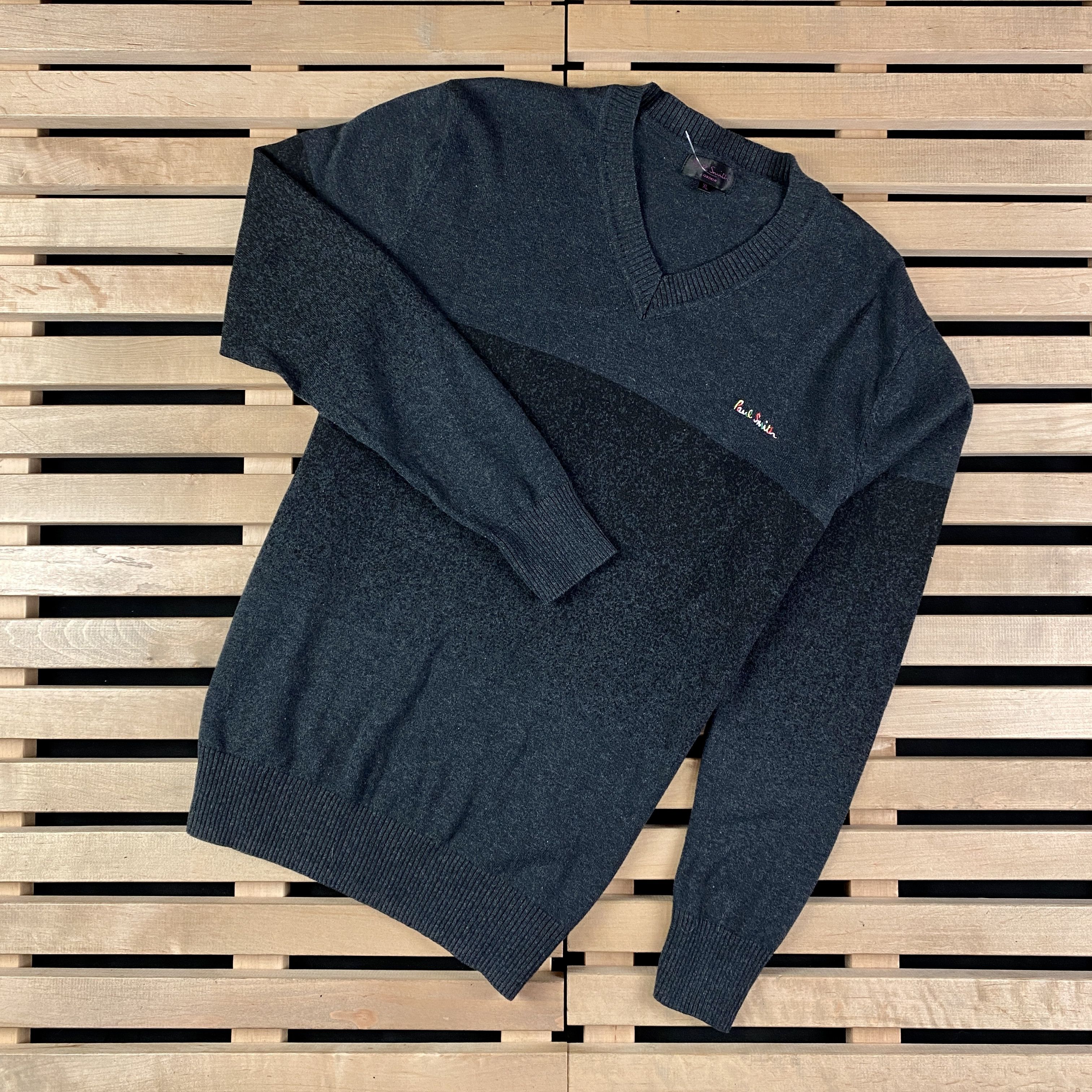 Paul Smith Mens Sweater V-Neck Jumper Paul Smith Size XL Cotton Size US XL / EU 56 / 4 - 1 Thumbnail