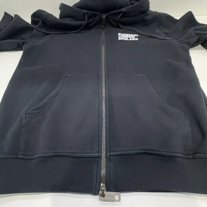 Burberry Burberry Burberry Black Letter Print Zip-Up Hoodie-2507 Size US S / EU 44-46 / 1 - 7 Thumbnail