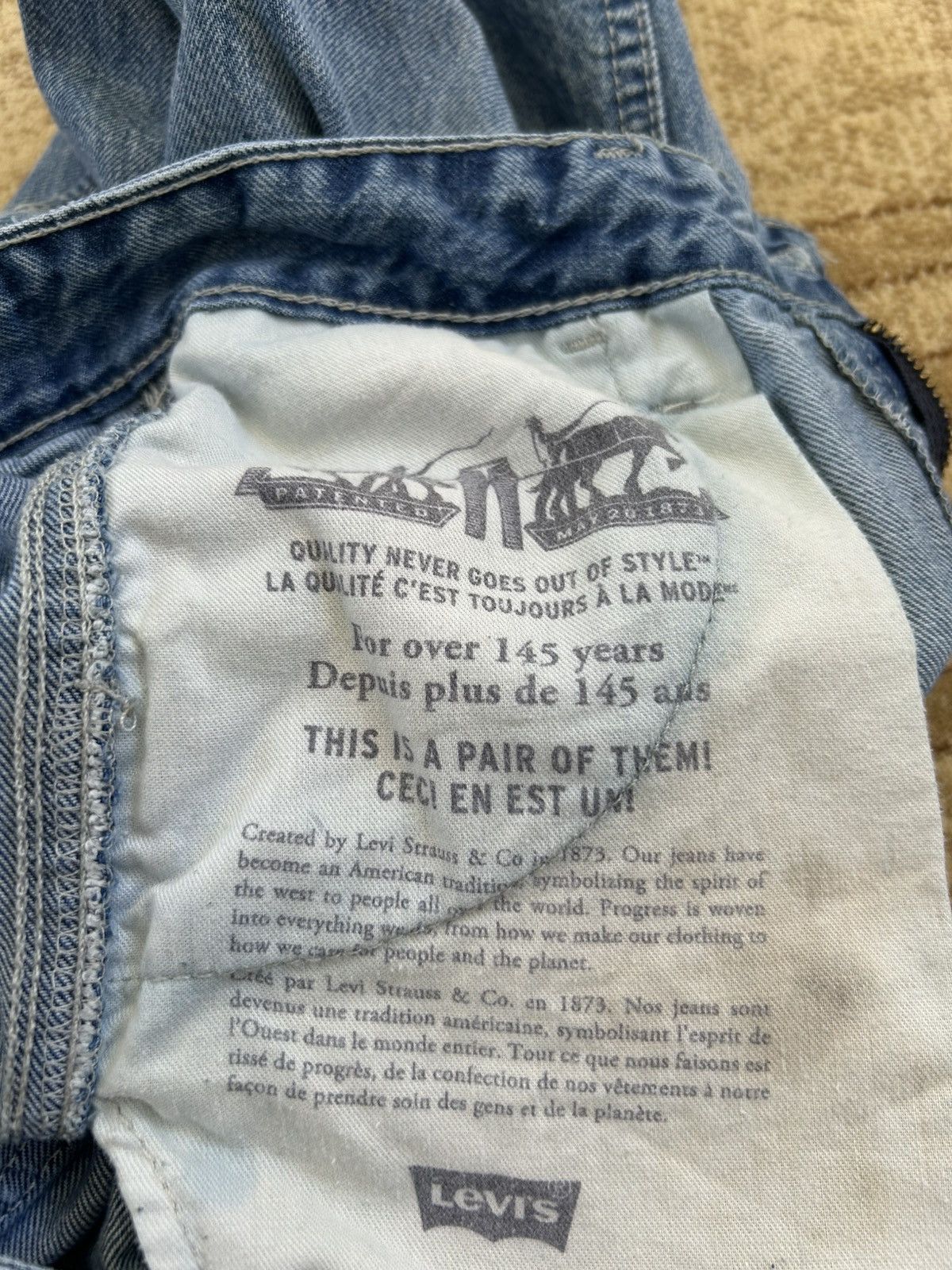 Levi's Levis Denim Carpenter Jeans Size US 30 / EU 46 - 12 Thumbnail
