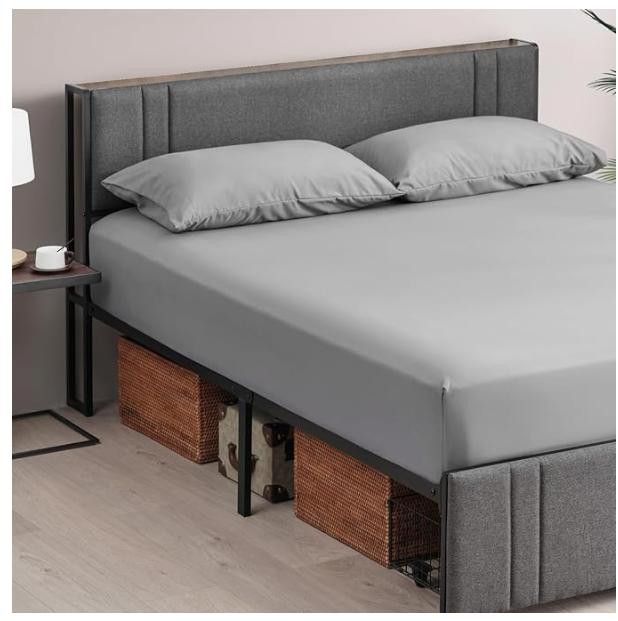 NBDN Nobrandedon Full Size Bed Sheets, Deep Pocket, Wrinkle Free Sheets Size ONE SIZE - 6 Thumbnail